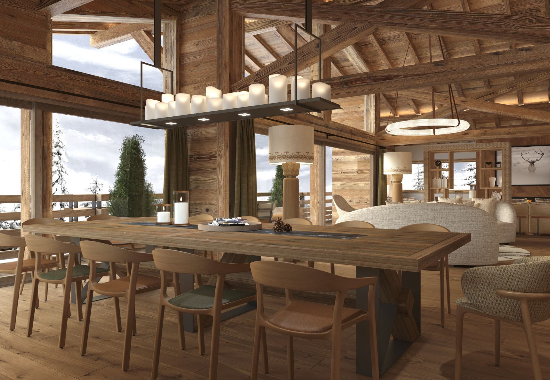 luxury chalet 10 Rooms for seasonal rent on MEGEVE (74120)