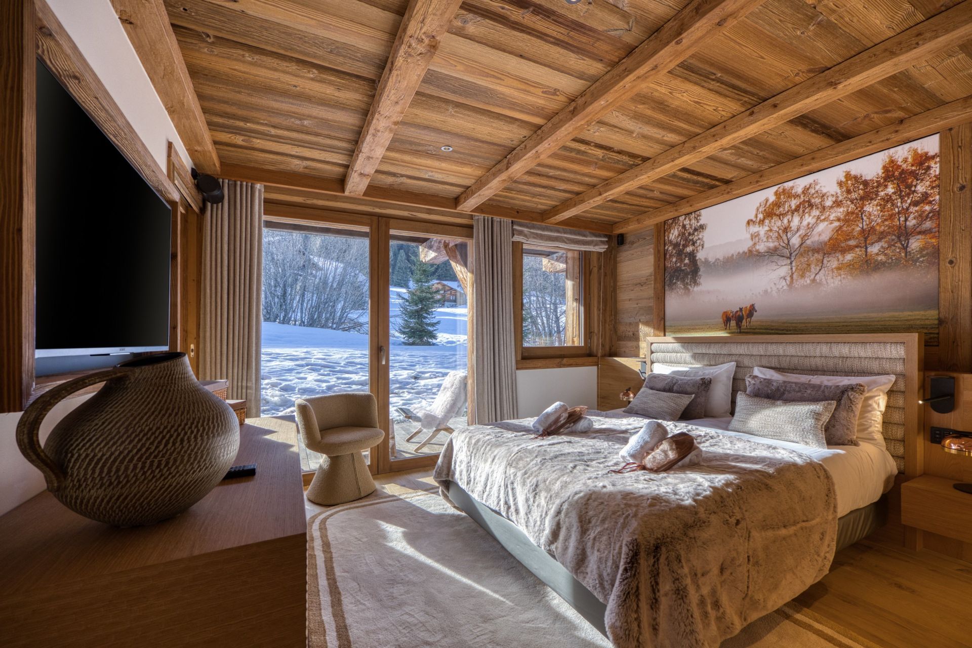 luxury chalet 10 Rooms for seasonal rent on MEGEVE (74120)