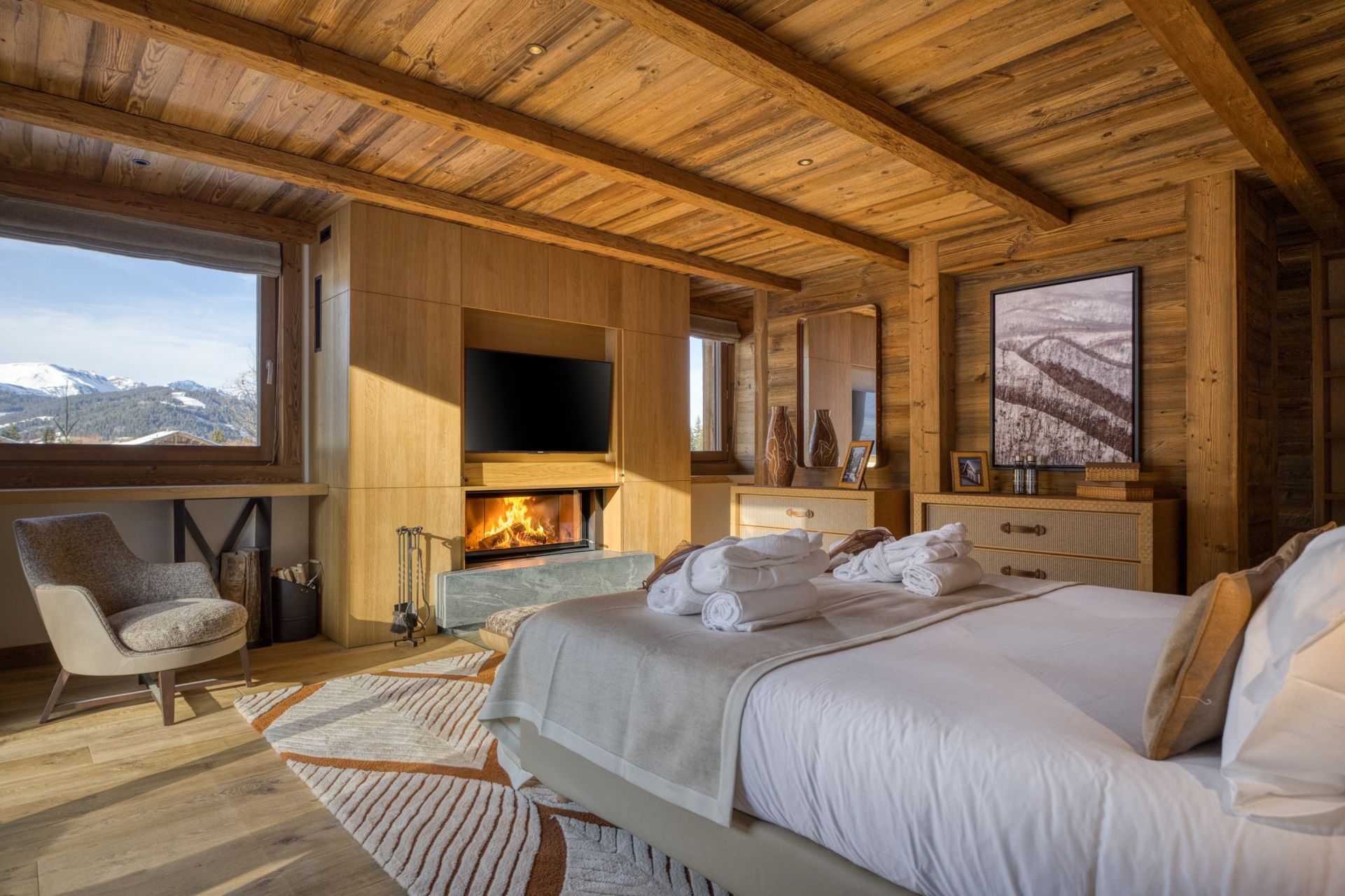 luxury chalet 10 Rooms for seasonal rent on MEGEVE (74120)