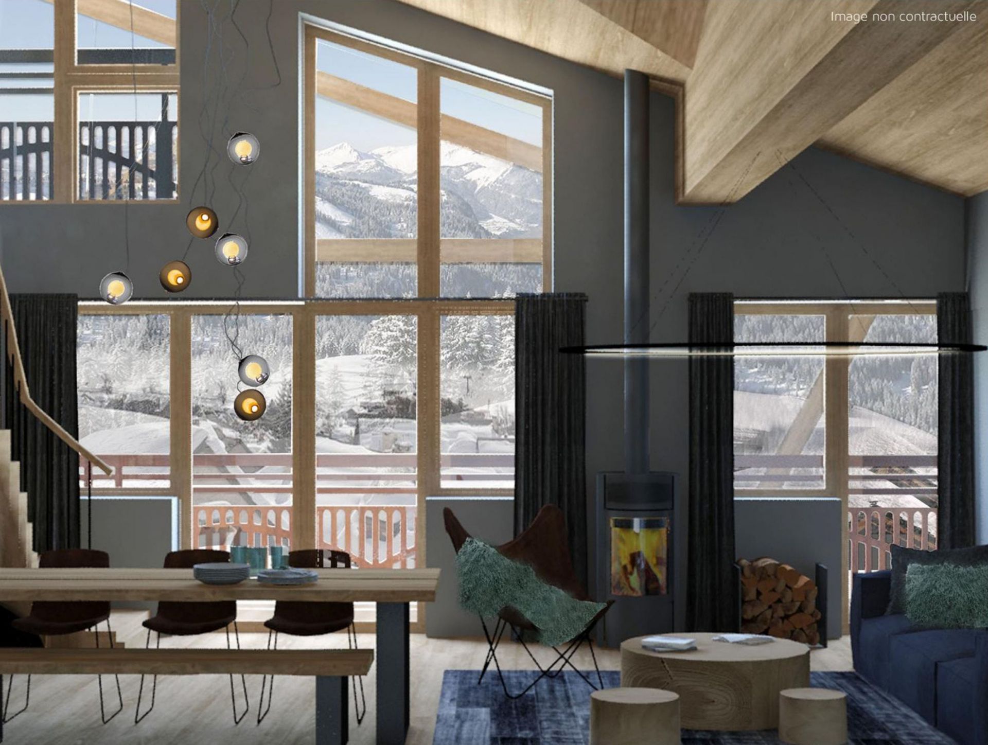 luxury duplex 5 Rooms for sale on CHATEL (74390)