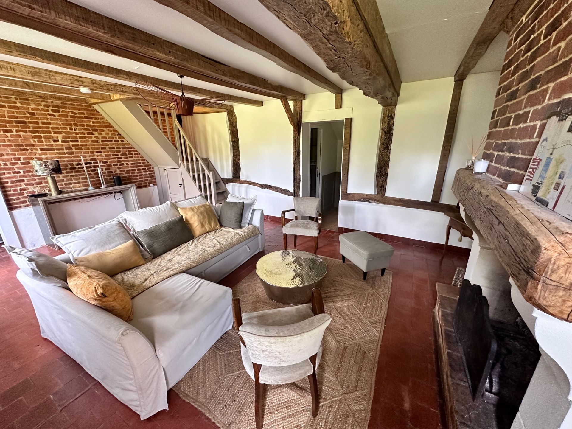 chaumière de luxe 5 Pièces en location saisonnière sur BONNEBOSQ (14340)