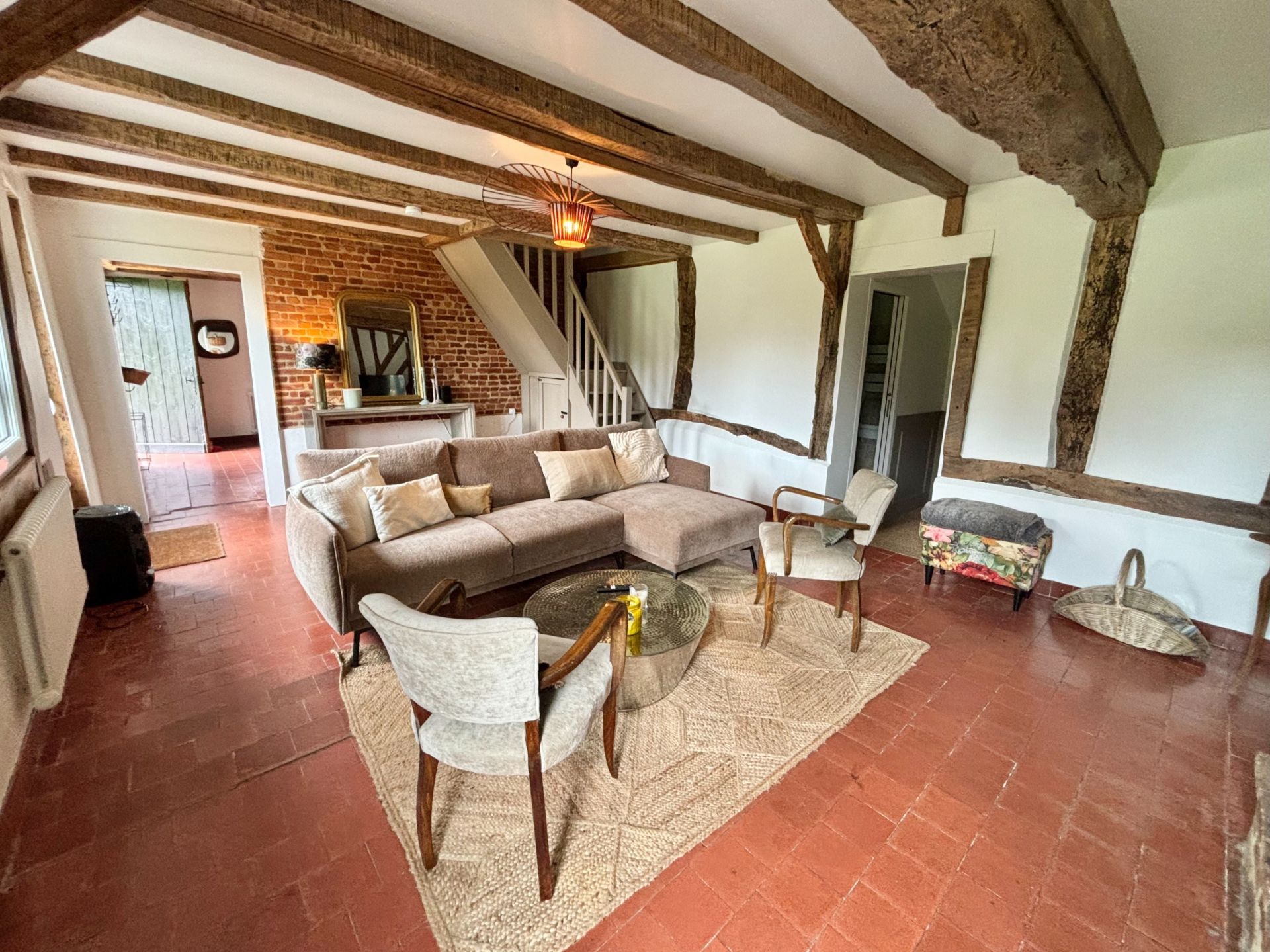 chaumière de luxe 5 Pièces en location saisonnière sur BONNEBOSQ (14340)