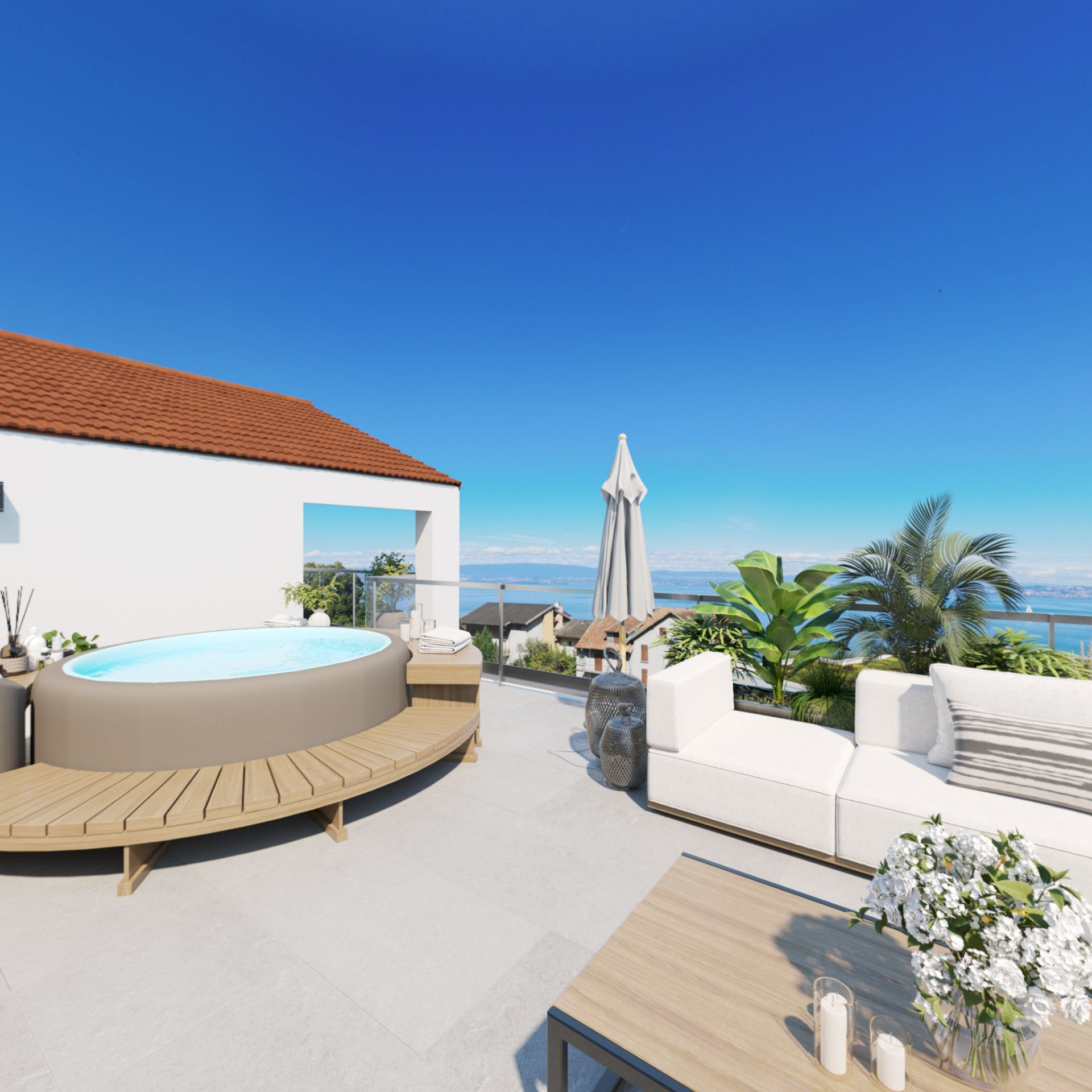 luxury apartment 4 Rooms for sale on NEUVECELLE (74500)