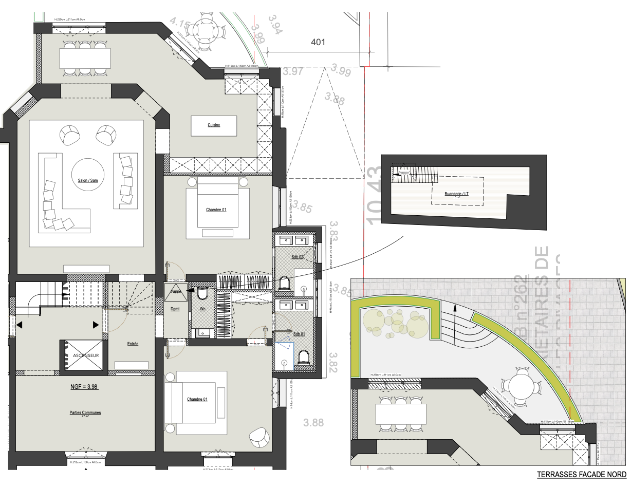 luxury apartment 3 Rooms for sale on ARCACHON (33120)