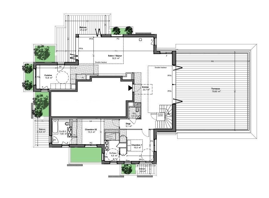 luxury apartment 5 Rooms for sale on MONTPELLIER (34000)