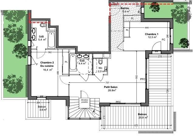 appartement de luxe 4 Pièces en vente sur MONTPELLIER (34000)