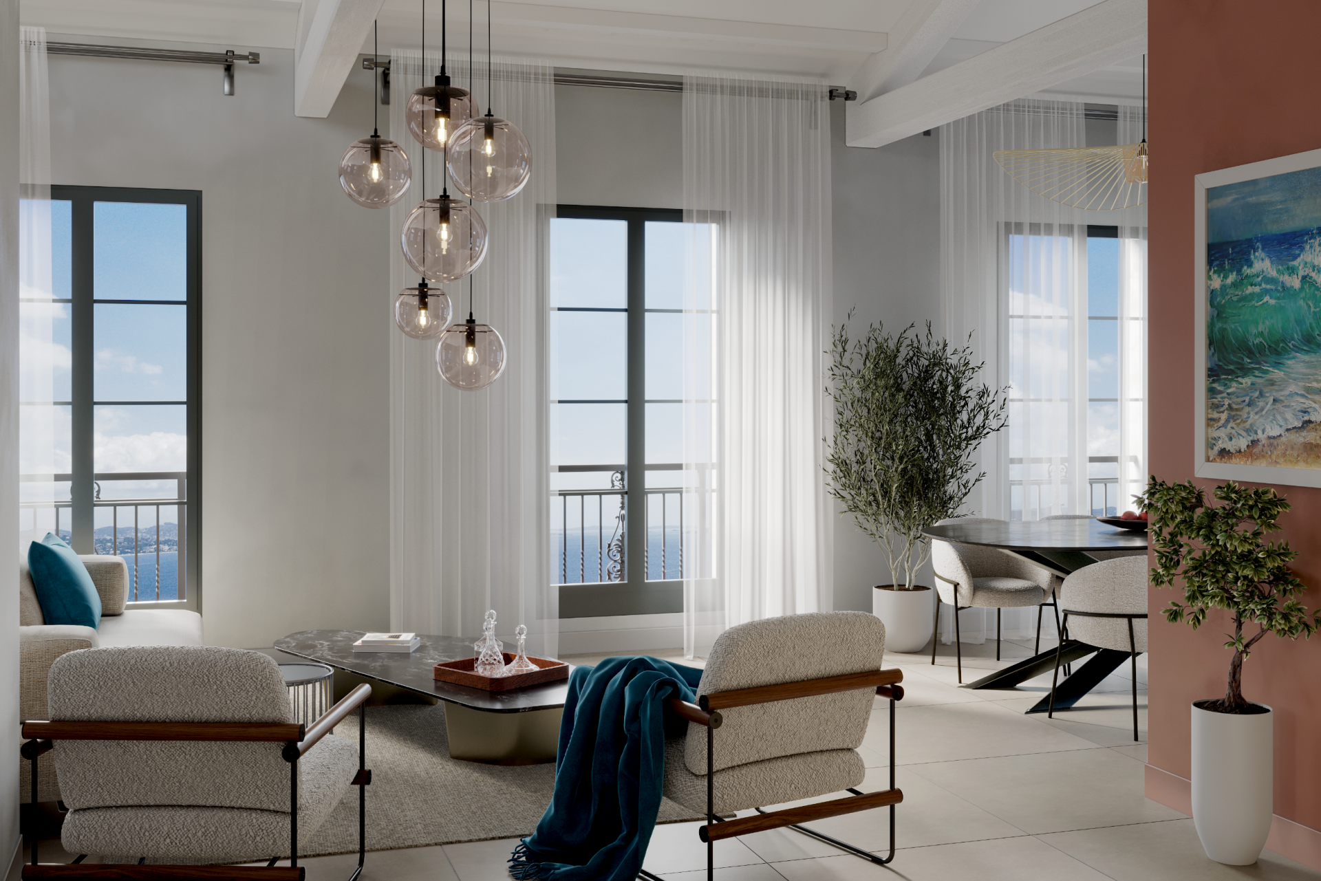 appartement de luxe 4 Pièces en vente sur THEOULE SUR MER (06590)