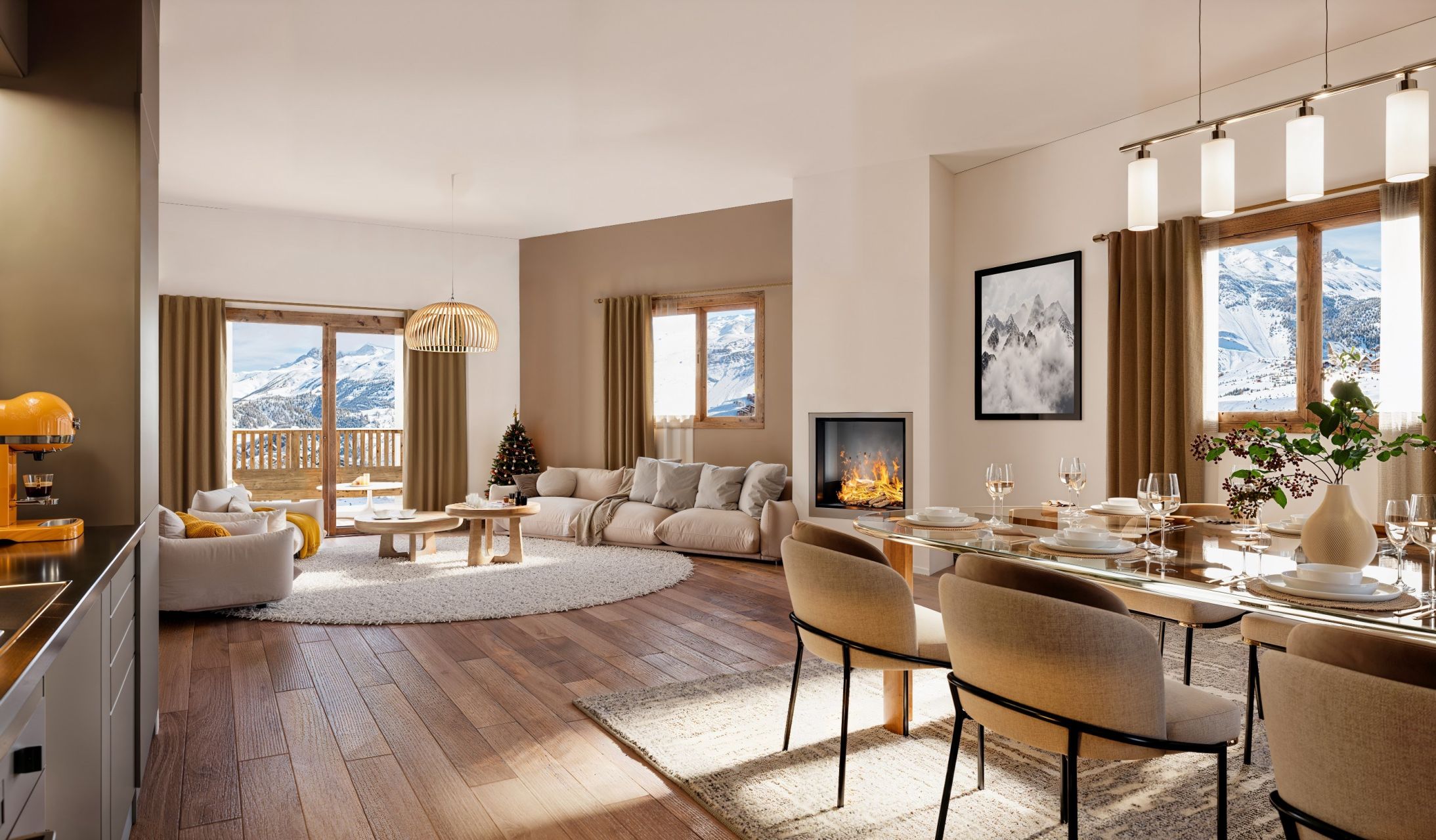 luxury apartment 6 Rooms for sale on MERIBEL LES ALLUES (73550)