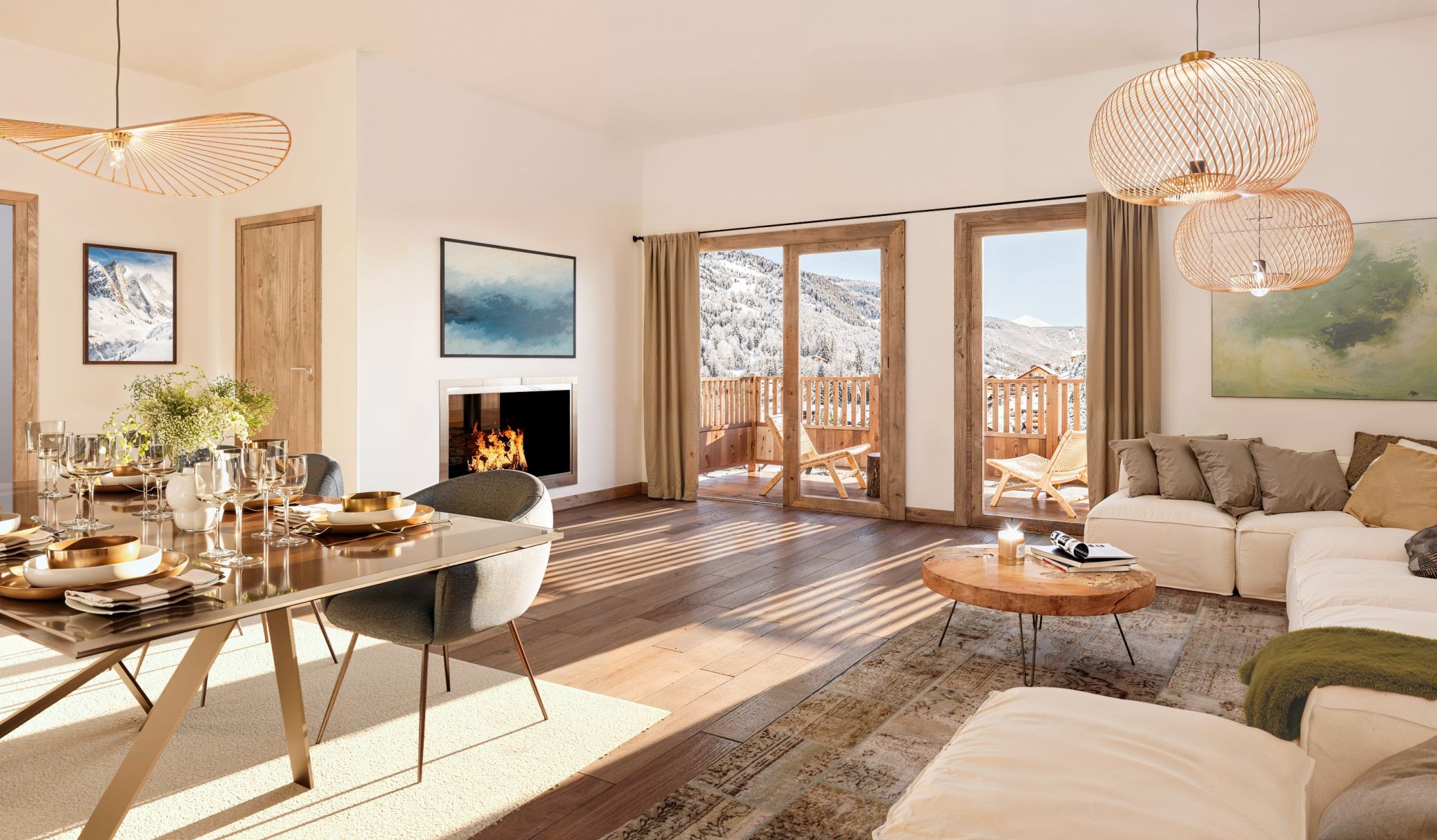 luxury apartment 6 Rooms for sale on MERIBEL LES ALLUES (73550)