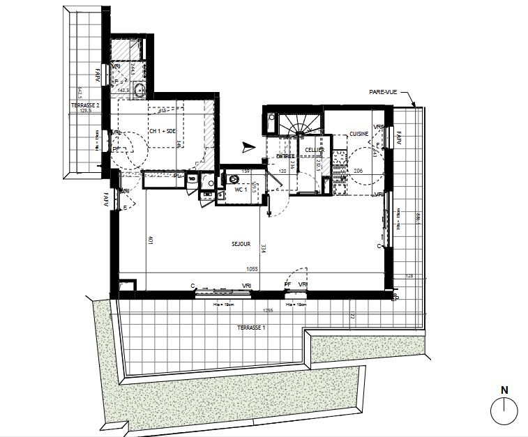 luxury apartment 4 Rooms for sale on NANTES (44000)