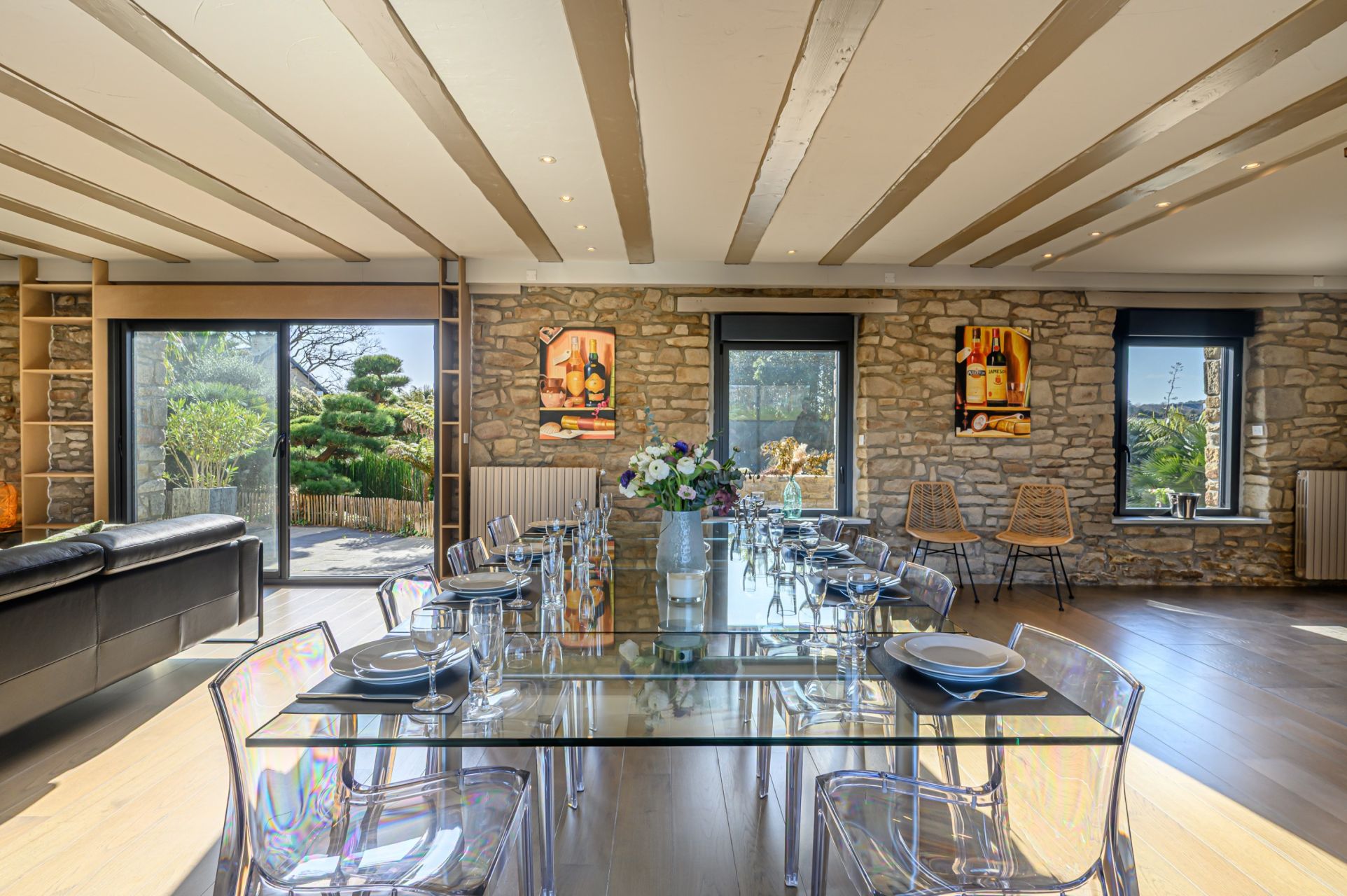 luxury long house 8 Rooms for seasonal rent on BADEN (56870)