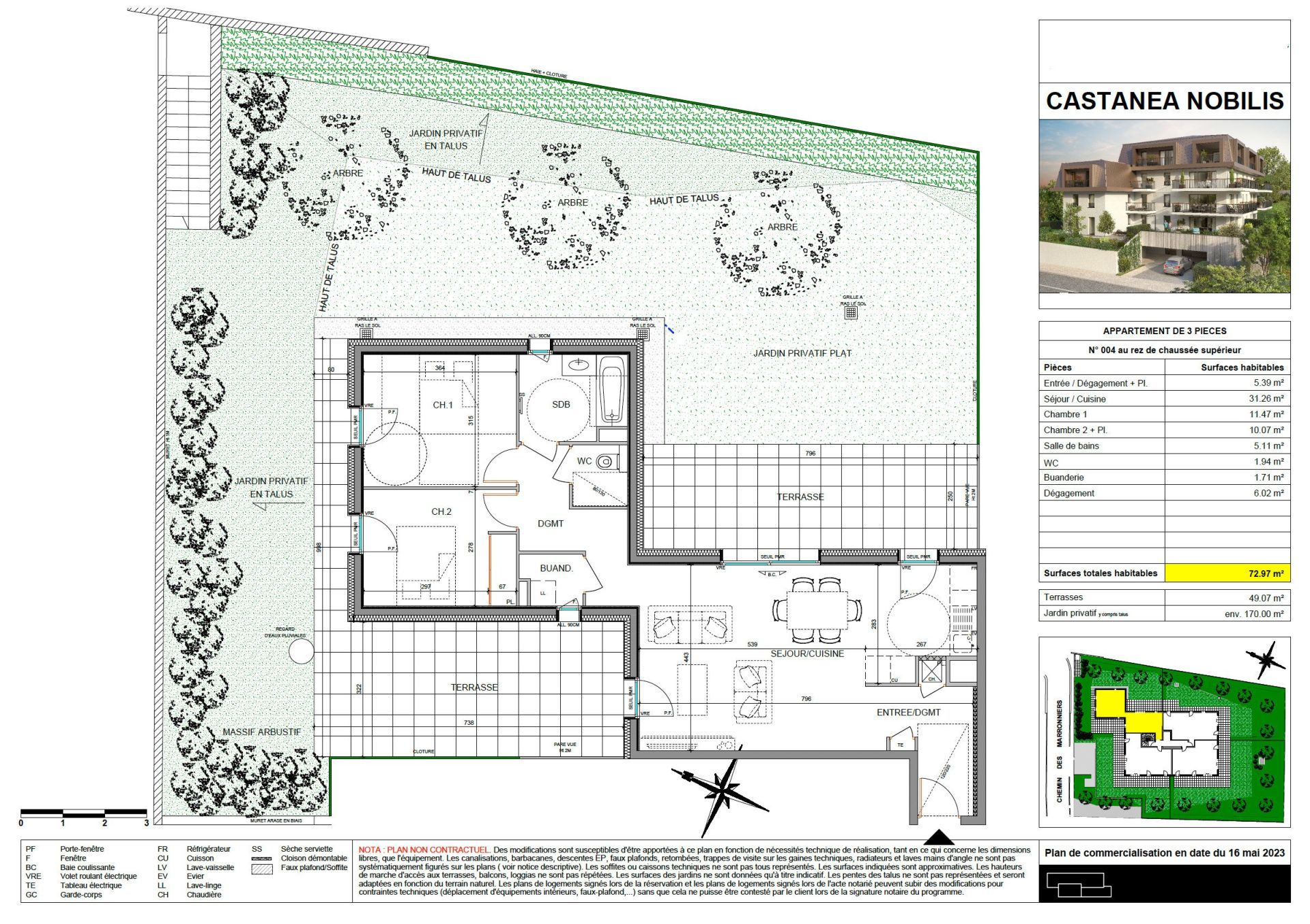 appartement de luxe 3 Pièces en vente sur EVIAN LES BAINS (74500)