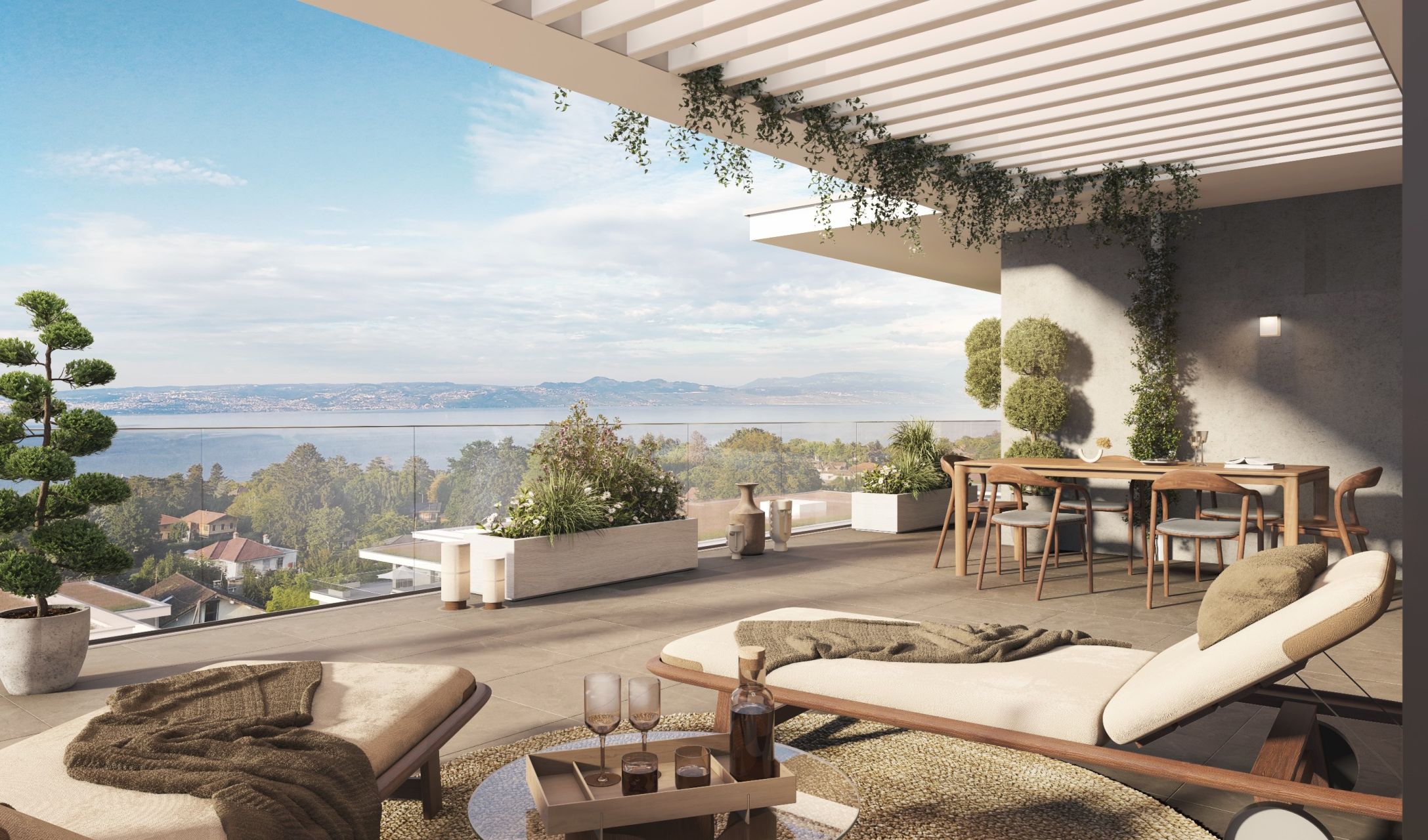 luxury apartment 4 Rooms for sale on EVIAN LES BAINS (74500)