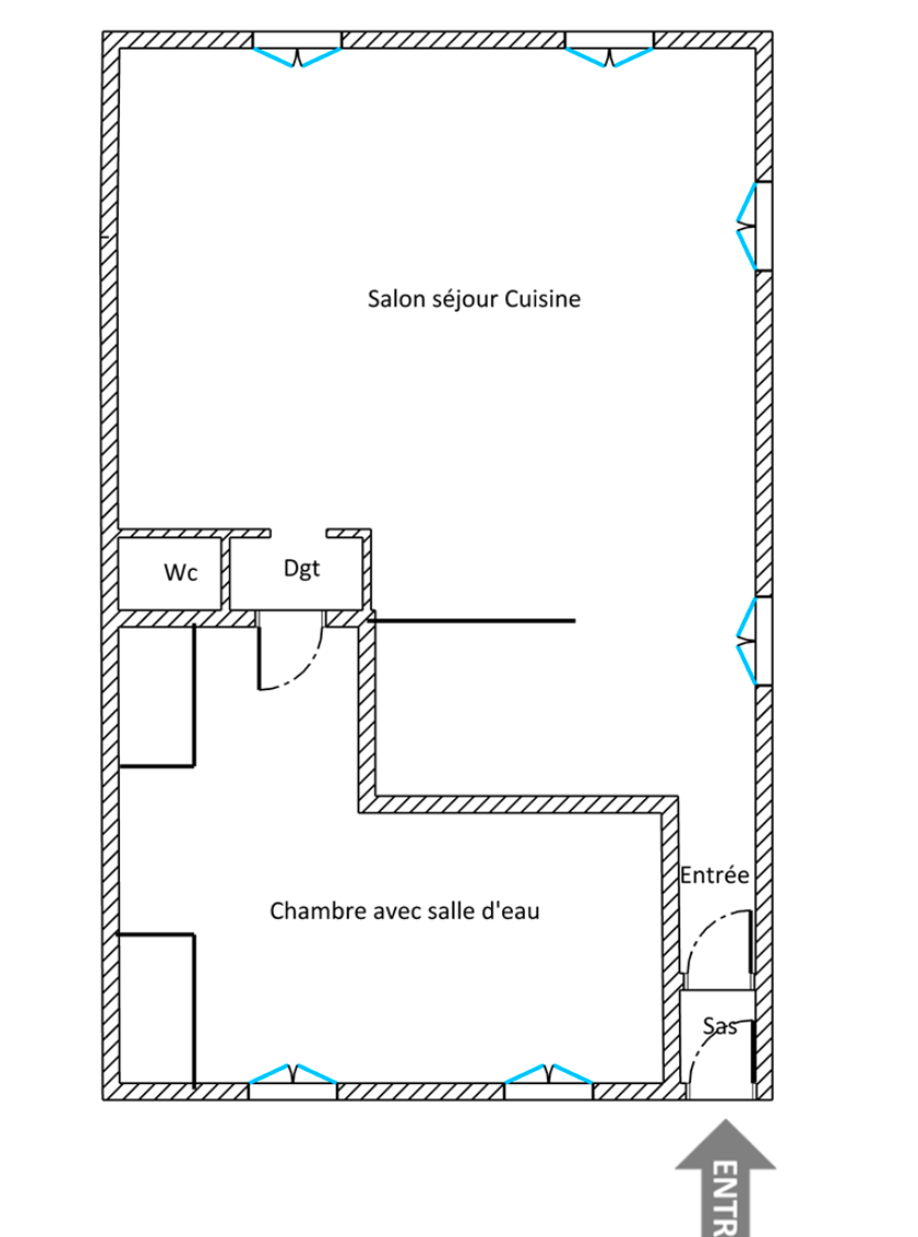 luxury apartment 2 Rooms for sale on PARIS (75006)