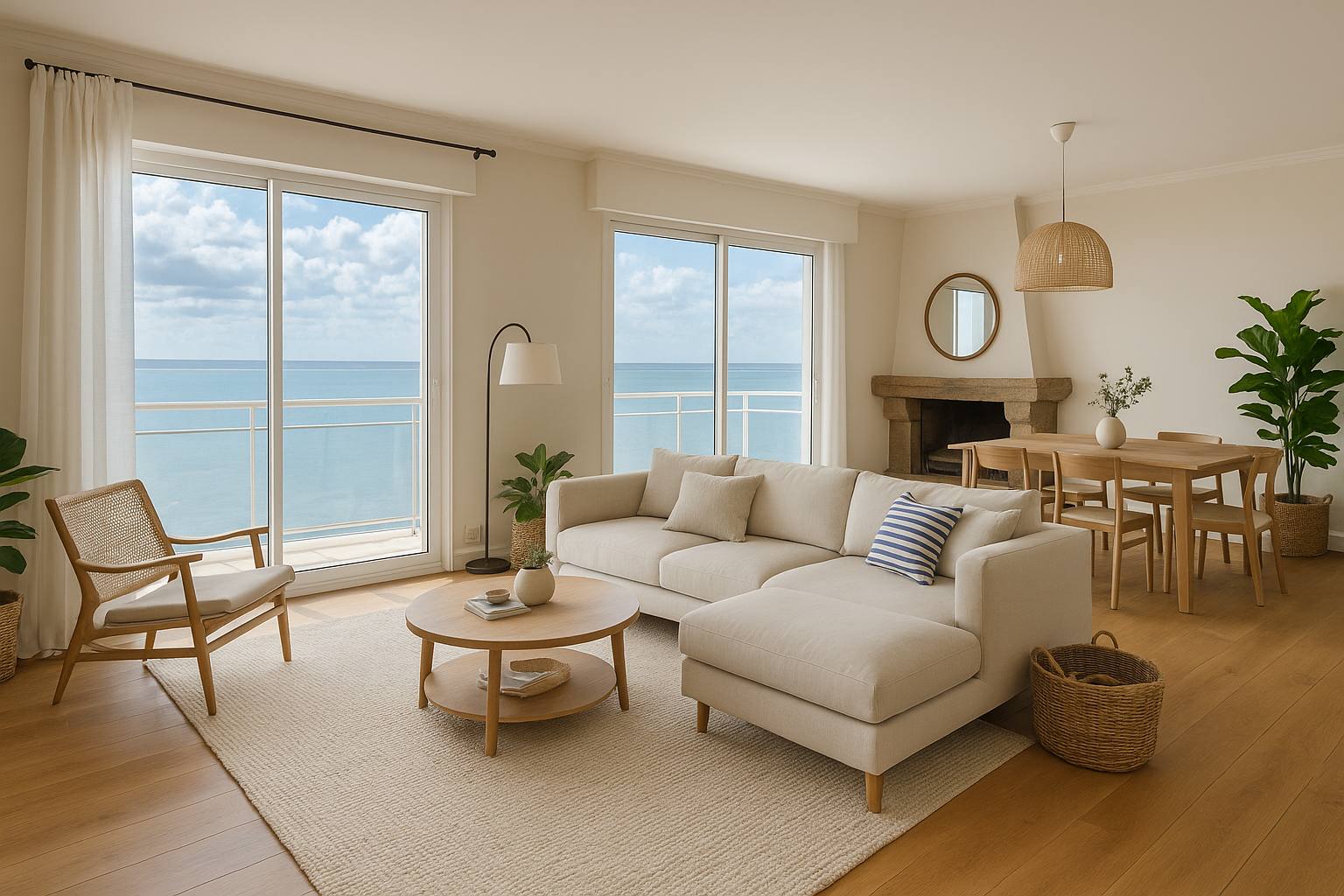luxury apartment 4 Rooms for sale on ST NAZAIRE (44600)