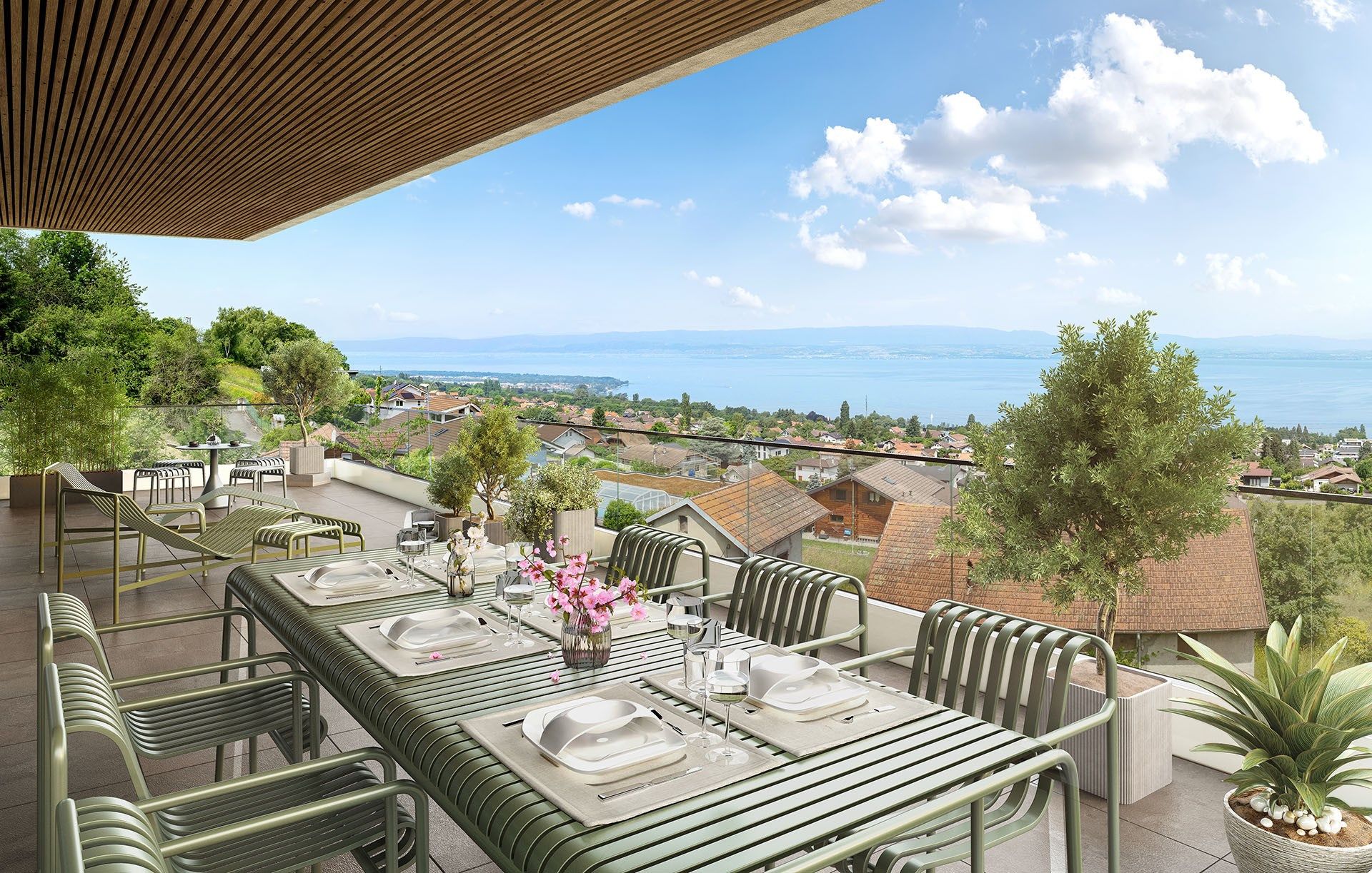 luxury apartment 4 Rooms for sale on EVIAN LES BAINS (74500)