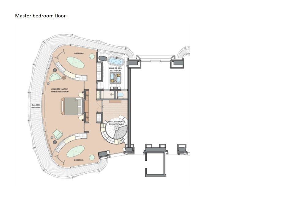 luxury duplex 6 Rooms for rent on MONACO (98000)