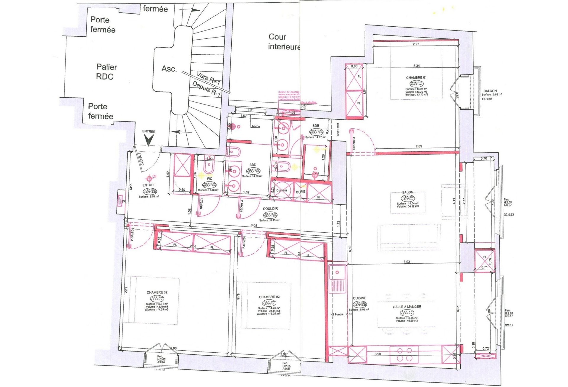 luxury apartment 4 Rooms for sale on MONACO (98000)