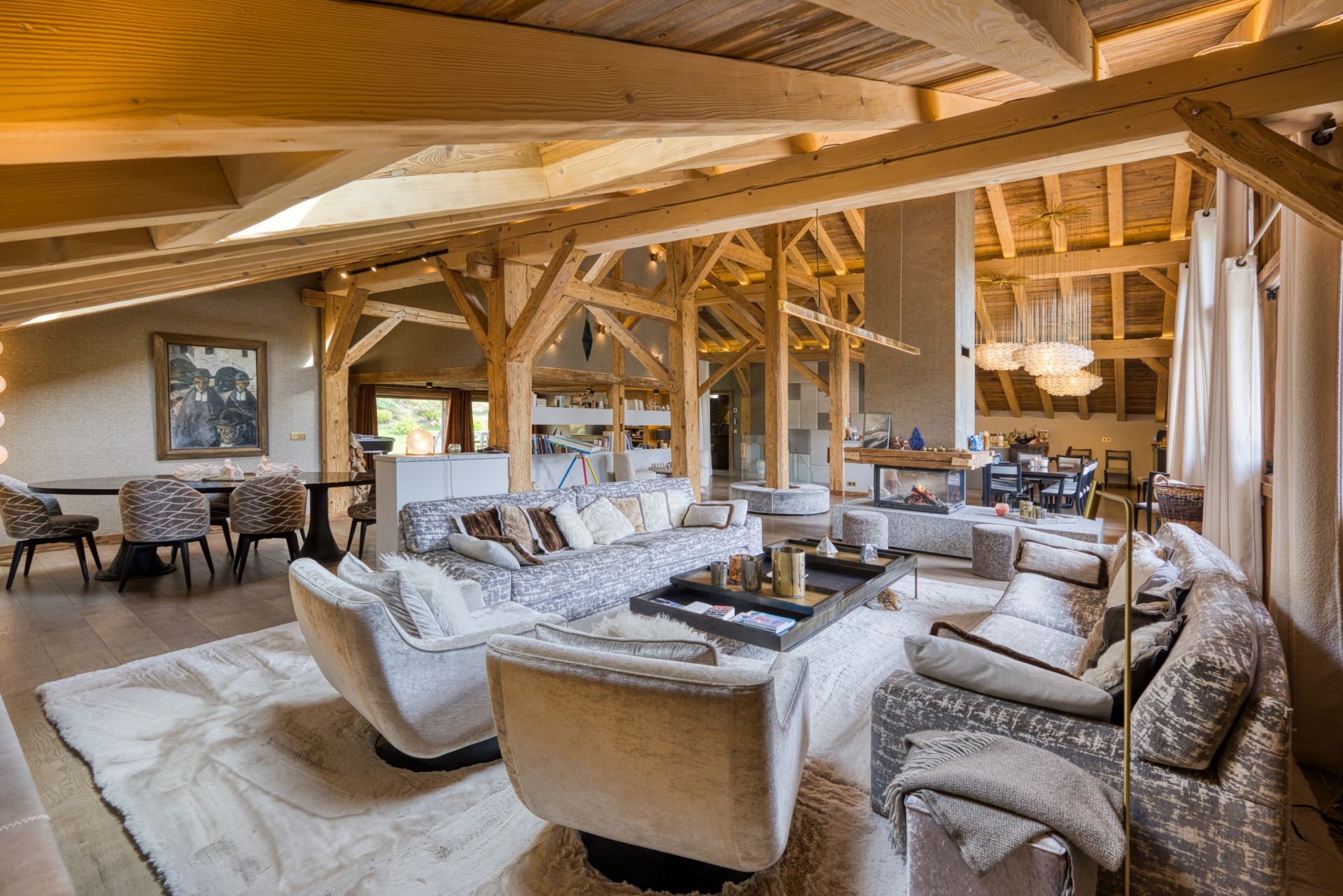 luxury chalet 8 Rooms for seasonal rent on MEGEVE (74120)