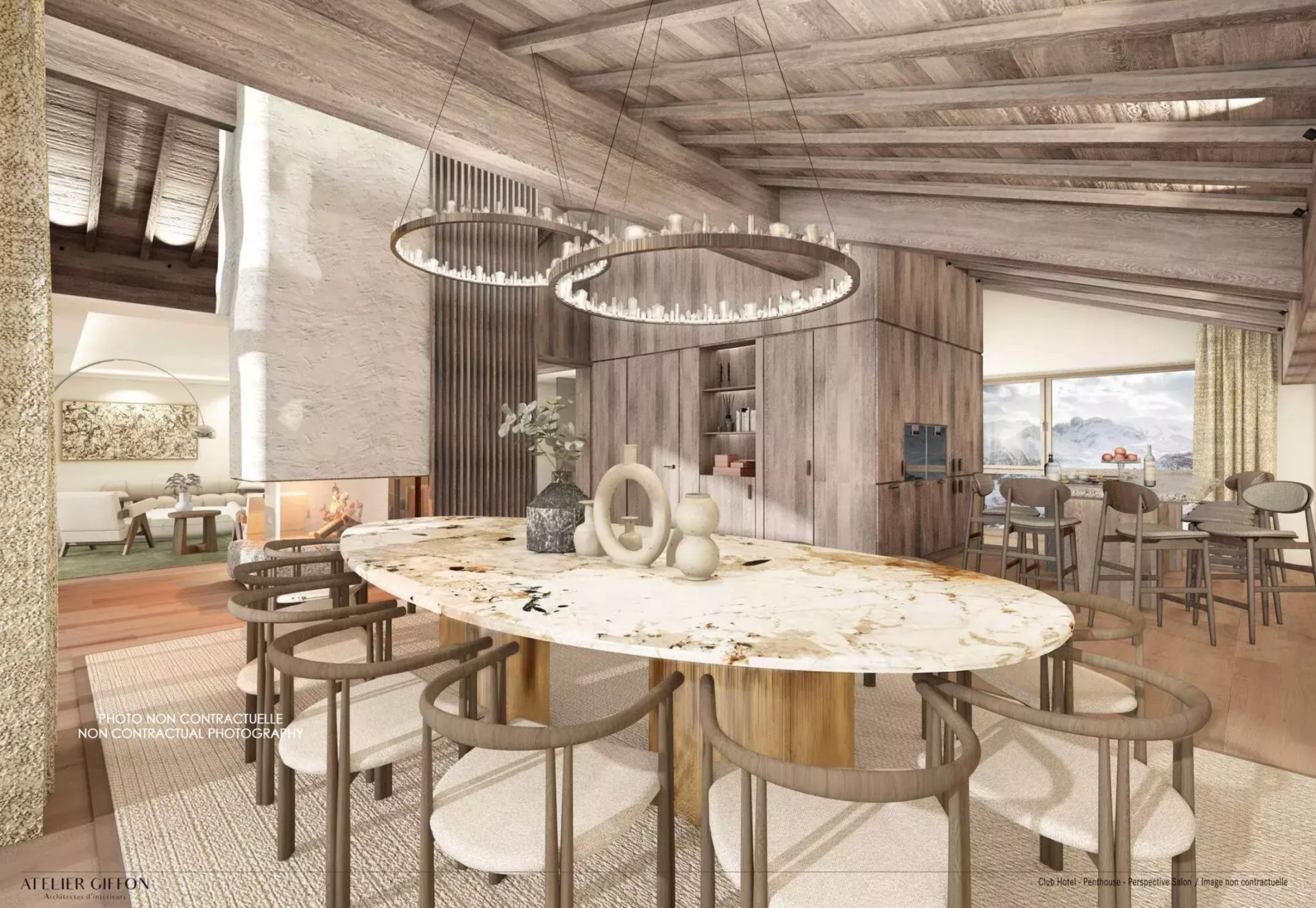 luxury apartment 11 Rooms for seasonal rent on COURCHEVEL (73120)