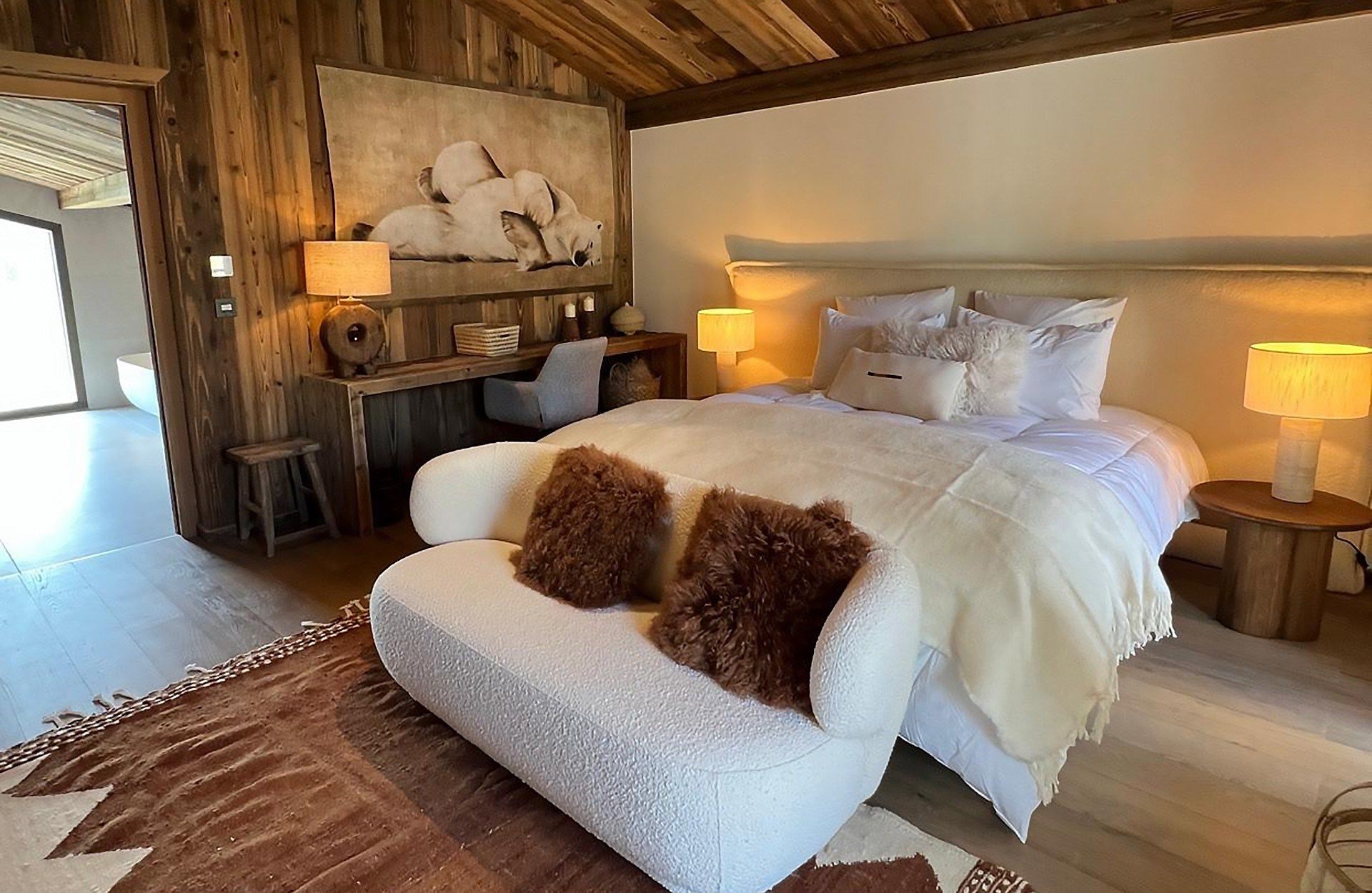 luxury chalet 8 Rooms for seasonal rent on MEGEVE (74120)