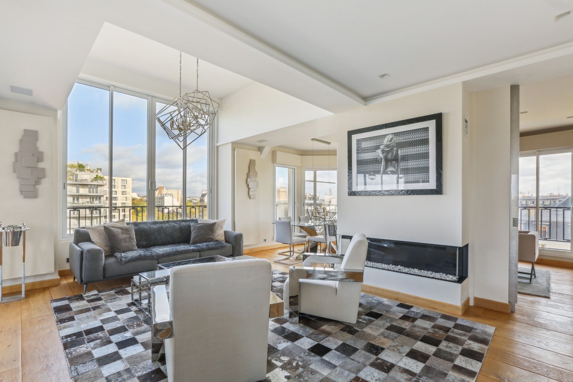 luxury apartment 3 Rooms for rent on PARIS (75016)