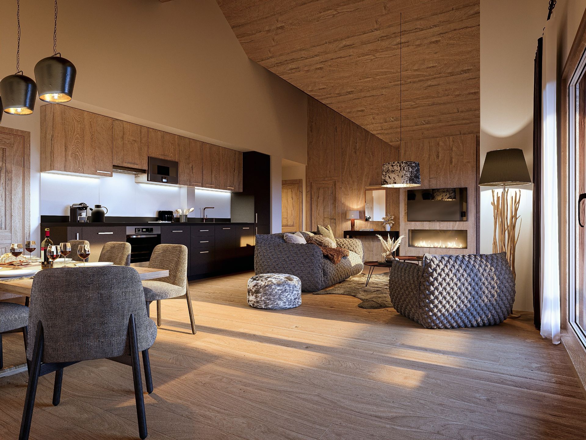 luxury apartment 4 Rooms for sale on VAUJANY (38114)