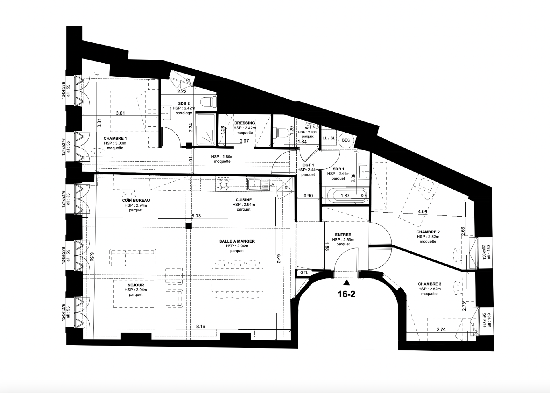 luxury apartment 4 Rooms for sale on BORDEAUX (33000)