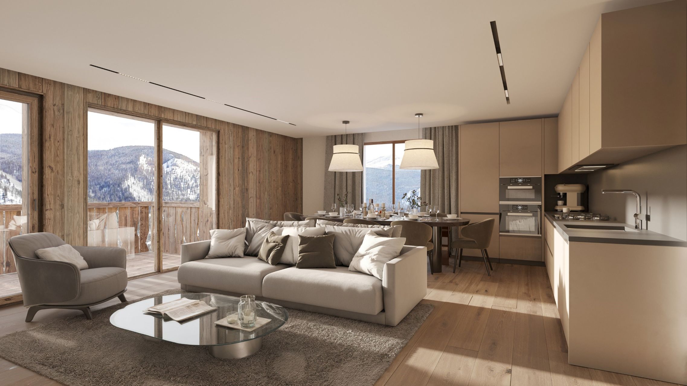 luxury apartment 4 Rooms for sale on MEGEVE (74120)