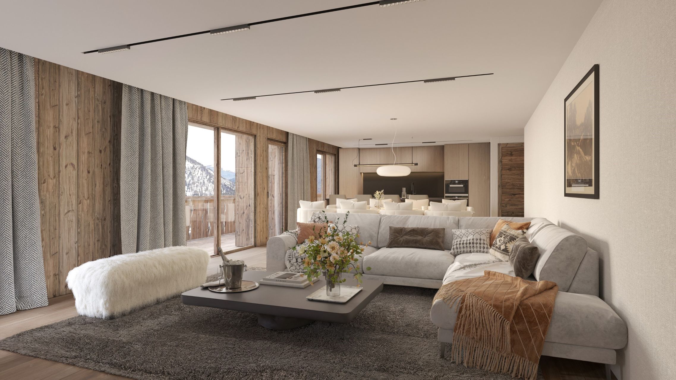 luxury apartment 4 Rooms for sale on MEGEVE (74120)
