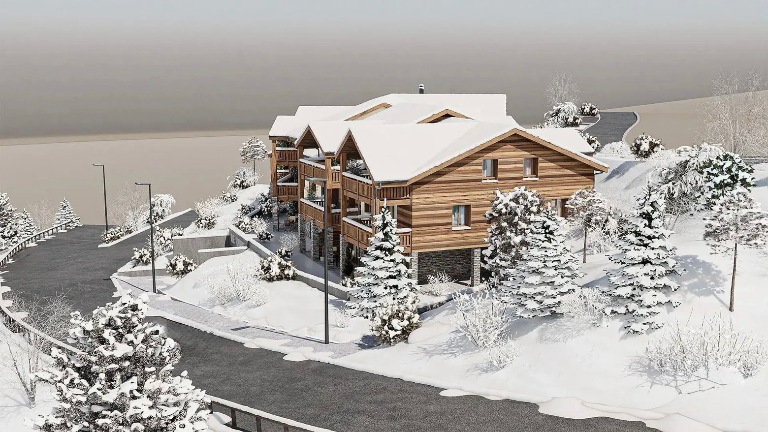 luxury apartment 4 Rooms for sale on HUEZ (38750)