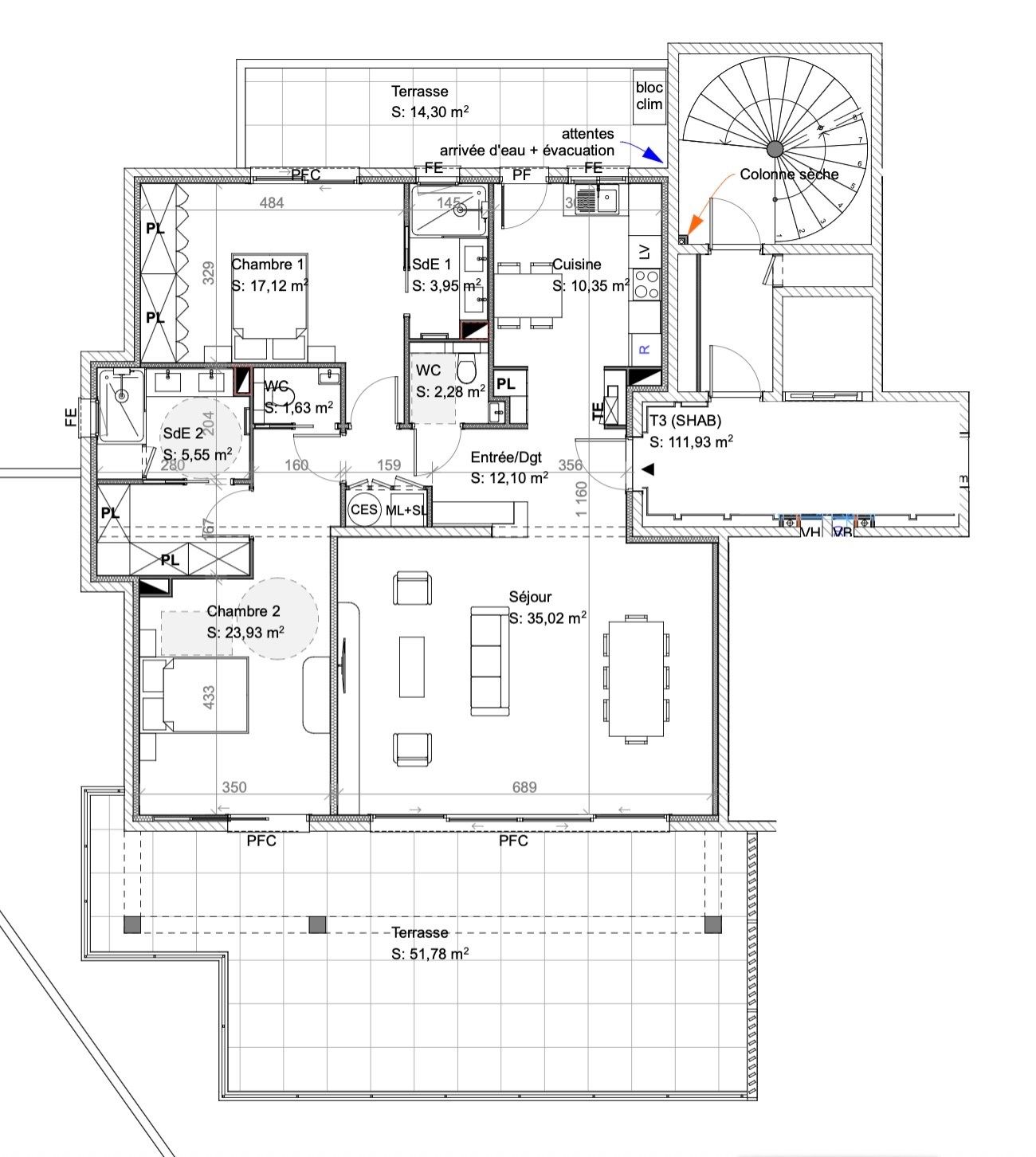 luxury apartment 3 Rooms for sale on PORTO VECCHIO (20137)