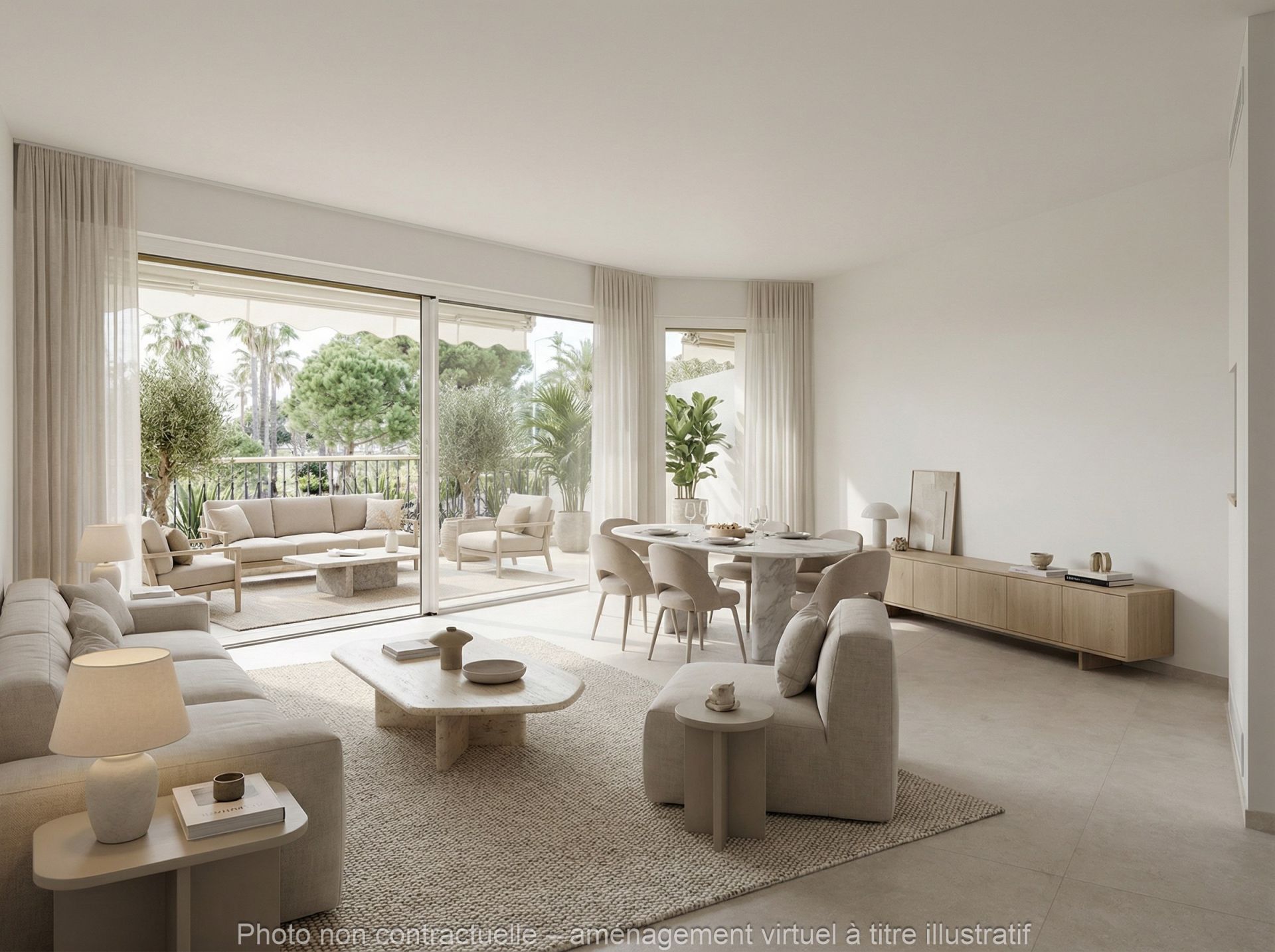 luxury apartment 3 Rooms for sale on CANNES (06400)
