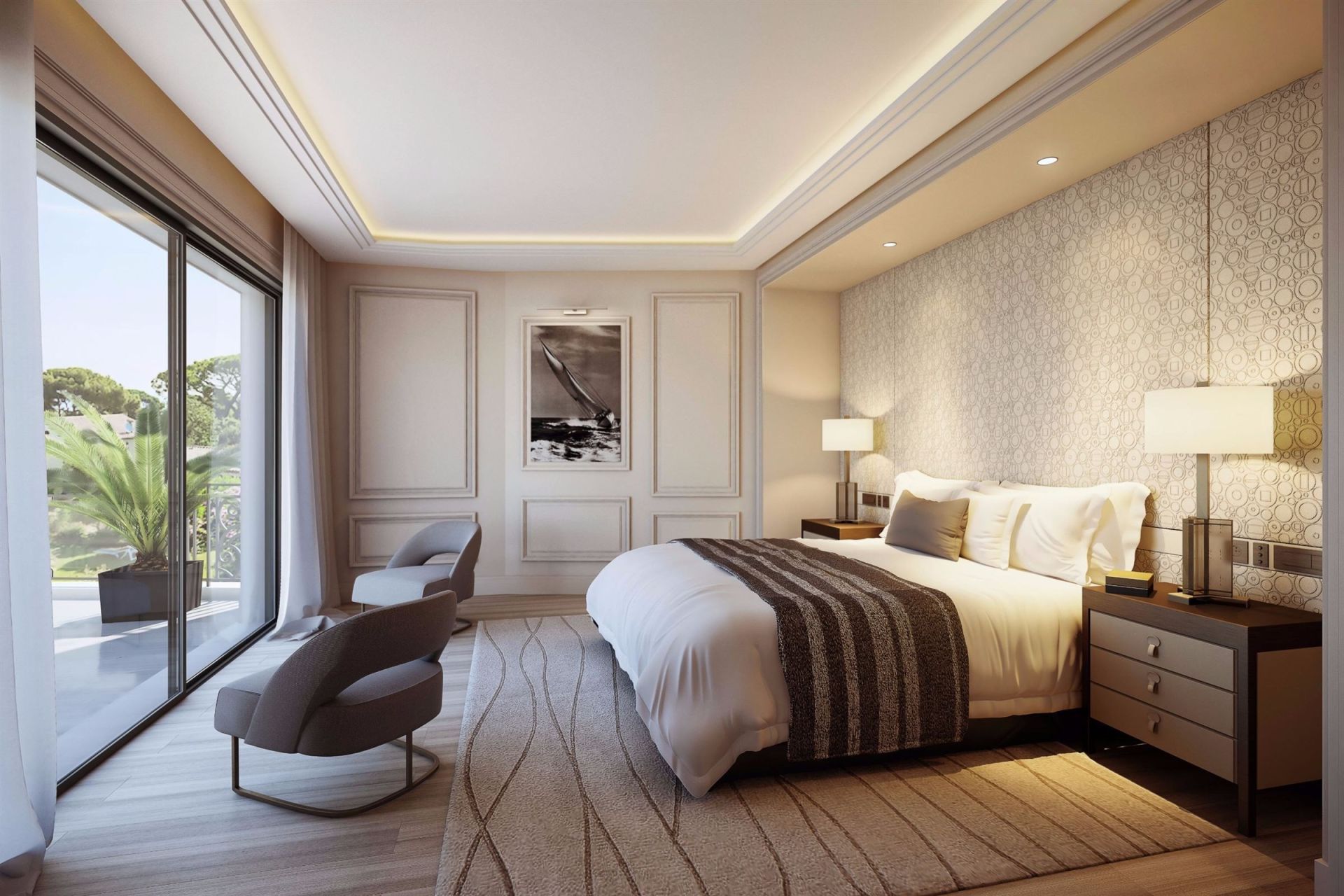 luxury apartment 4 Rooms for sale on CANNES (06400)