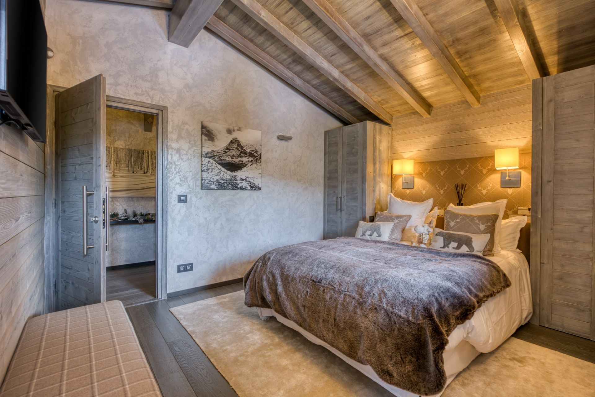 luxury chalet 7 Rooms for seasonal rent on MEGEVE (74120)