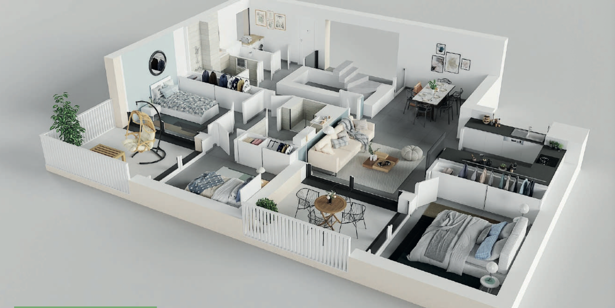 appartement de luxe 4 Pièces en vente sur LA TURBIE (06320)