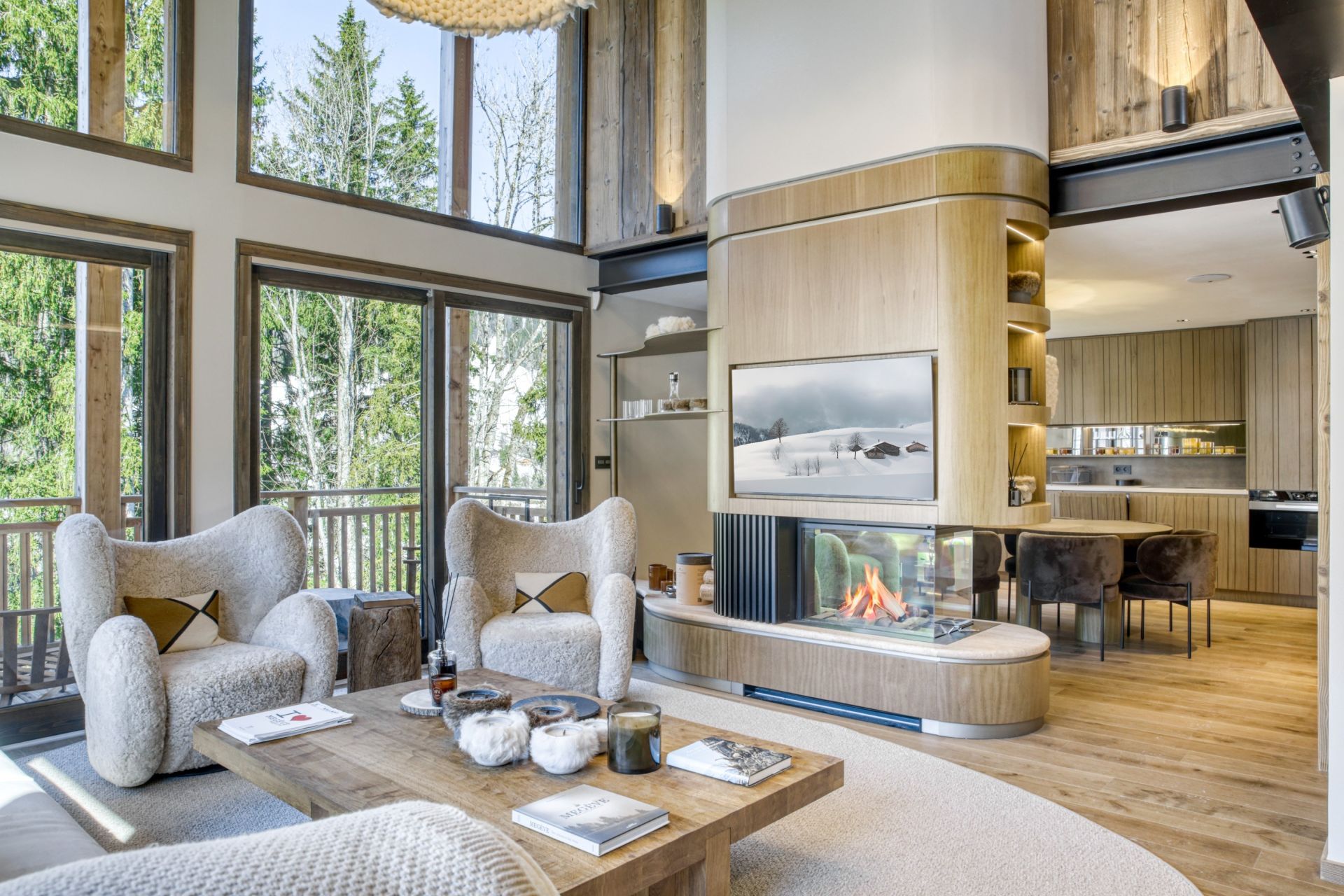 luxury chalet 8 Rooms for seasonal rent on MEGEVE (74120)