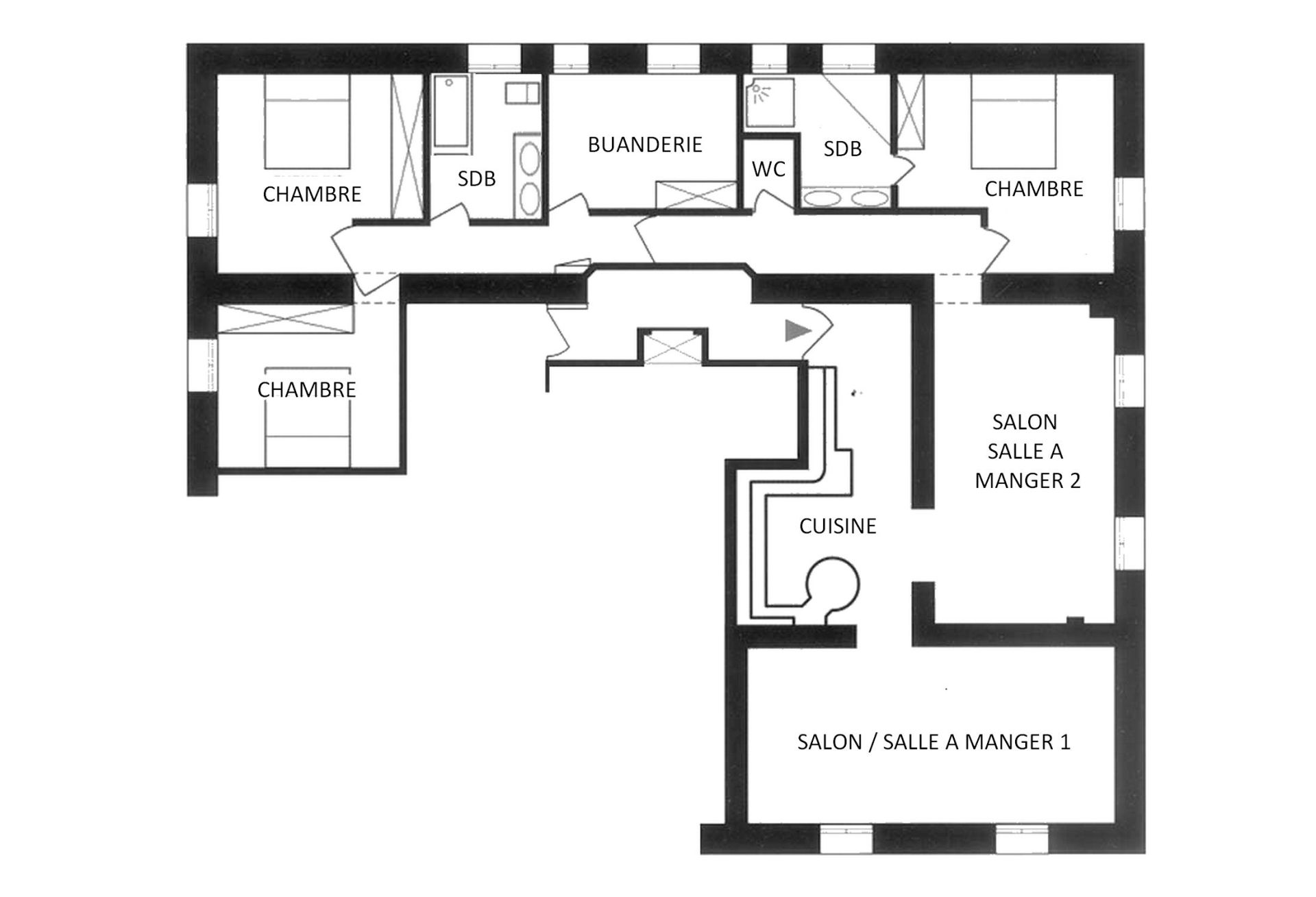 luxury apartment 5 Rooms for rent on MONACO (98000)