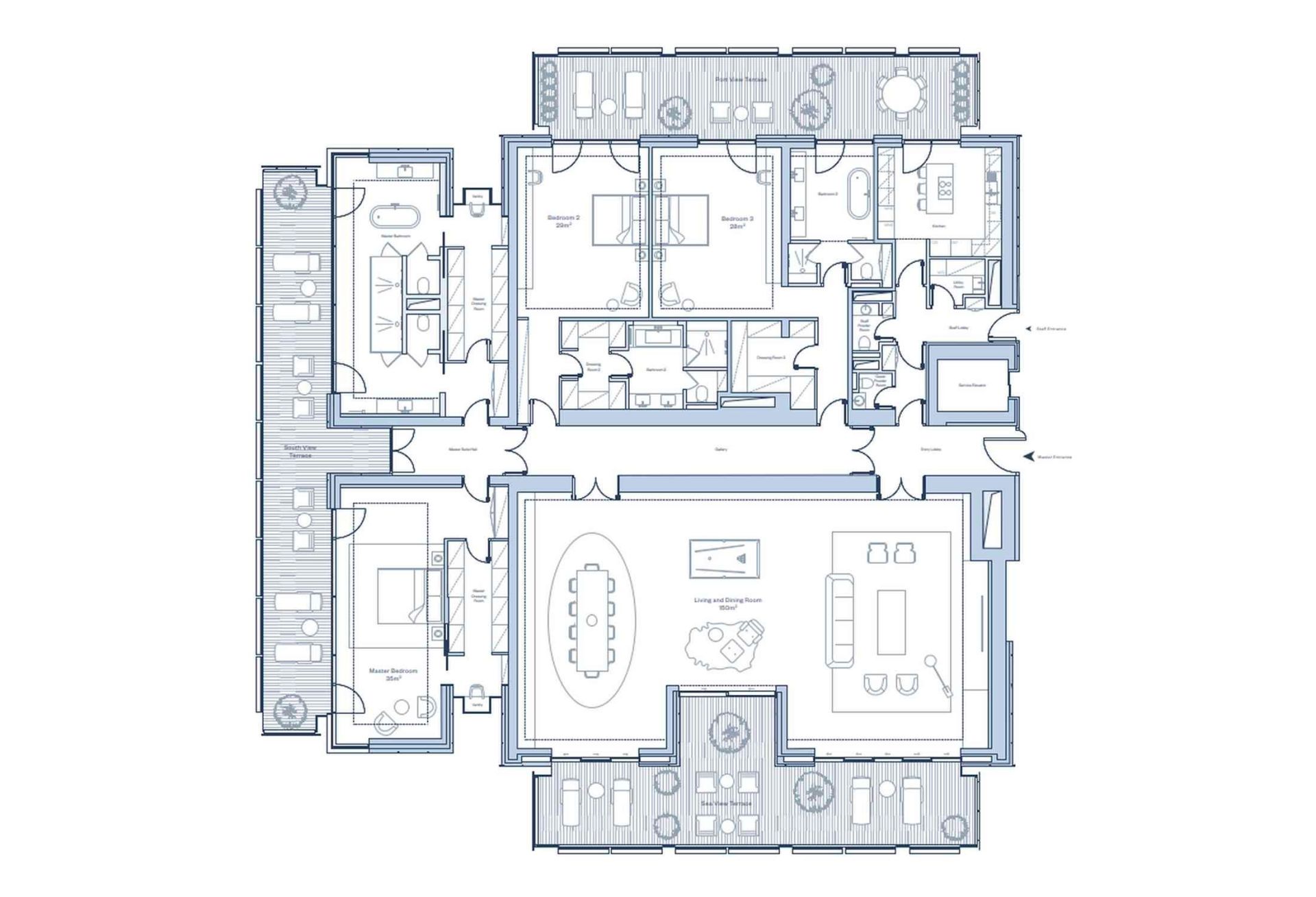 luxury apartment 4 Rooms for sale on MONACO (98000)