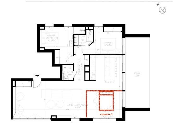 luxury apartment 4 Rooms for sale on MONTPELLIER (34090)
