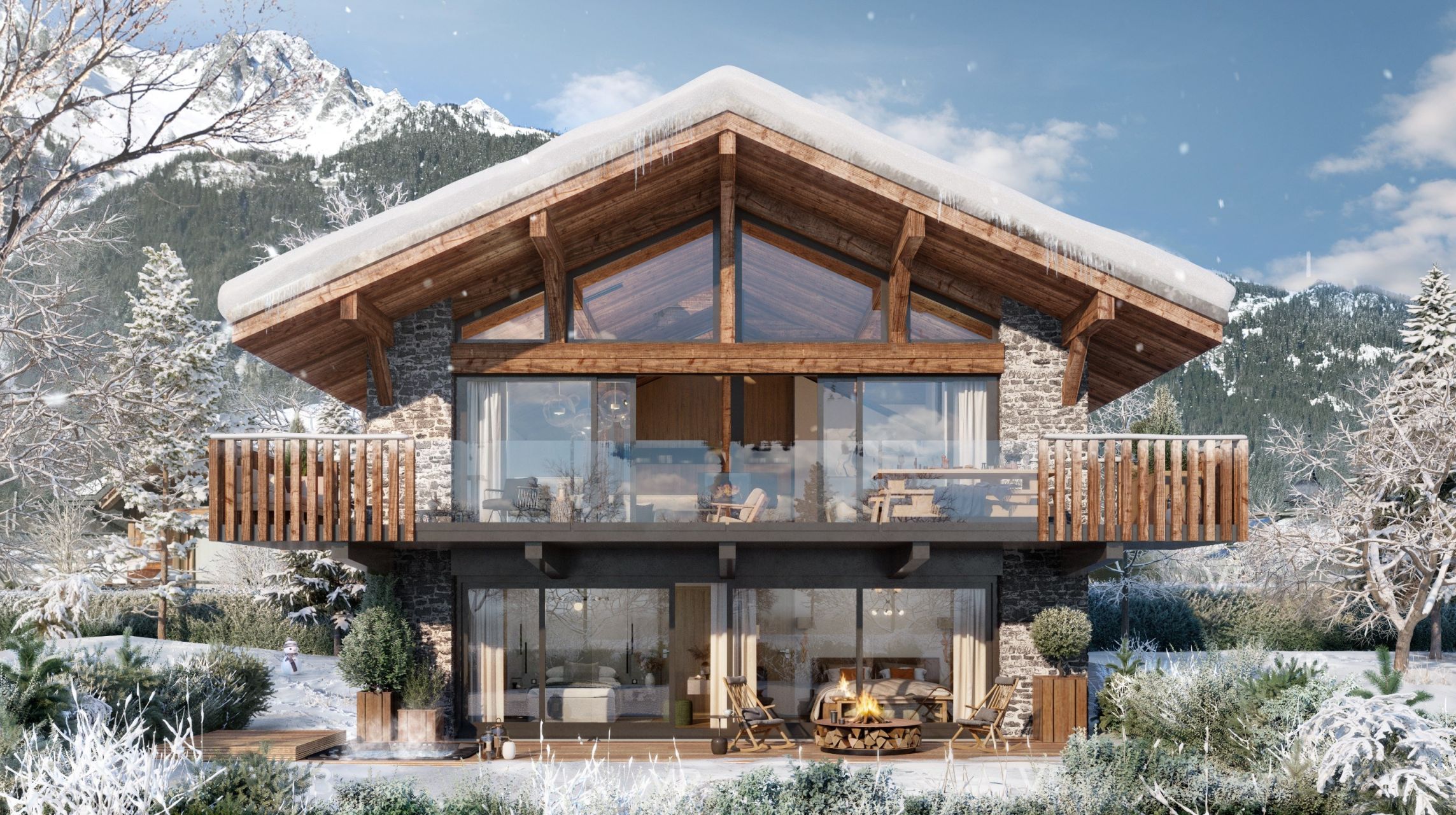 luxury chalet 8 Rooms for sale on LES PRAZ DE CHAMONIX (74400)