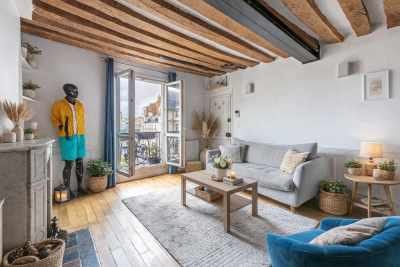 Vente Appartement de luxe Paris 3 2&nbsp;Pièces 38.41&nbsp;m²