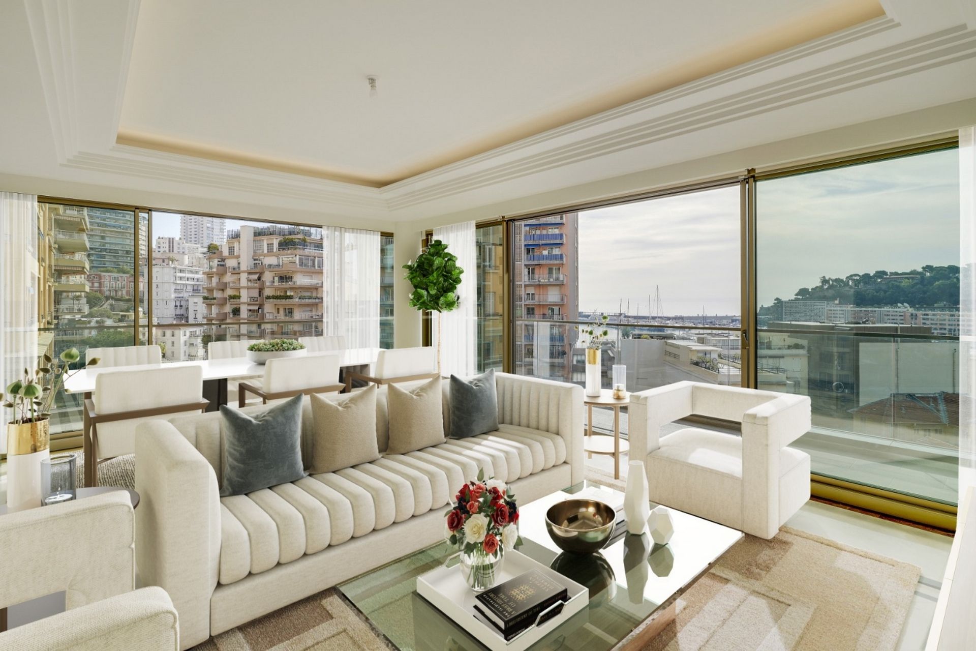 luxury apartment 3 Rooms for rent on MONACO (98000)