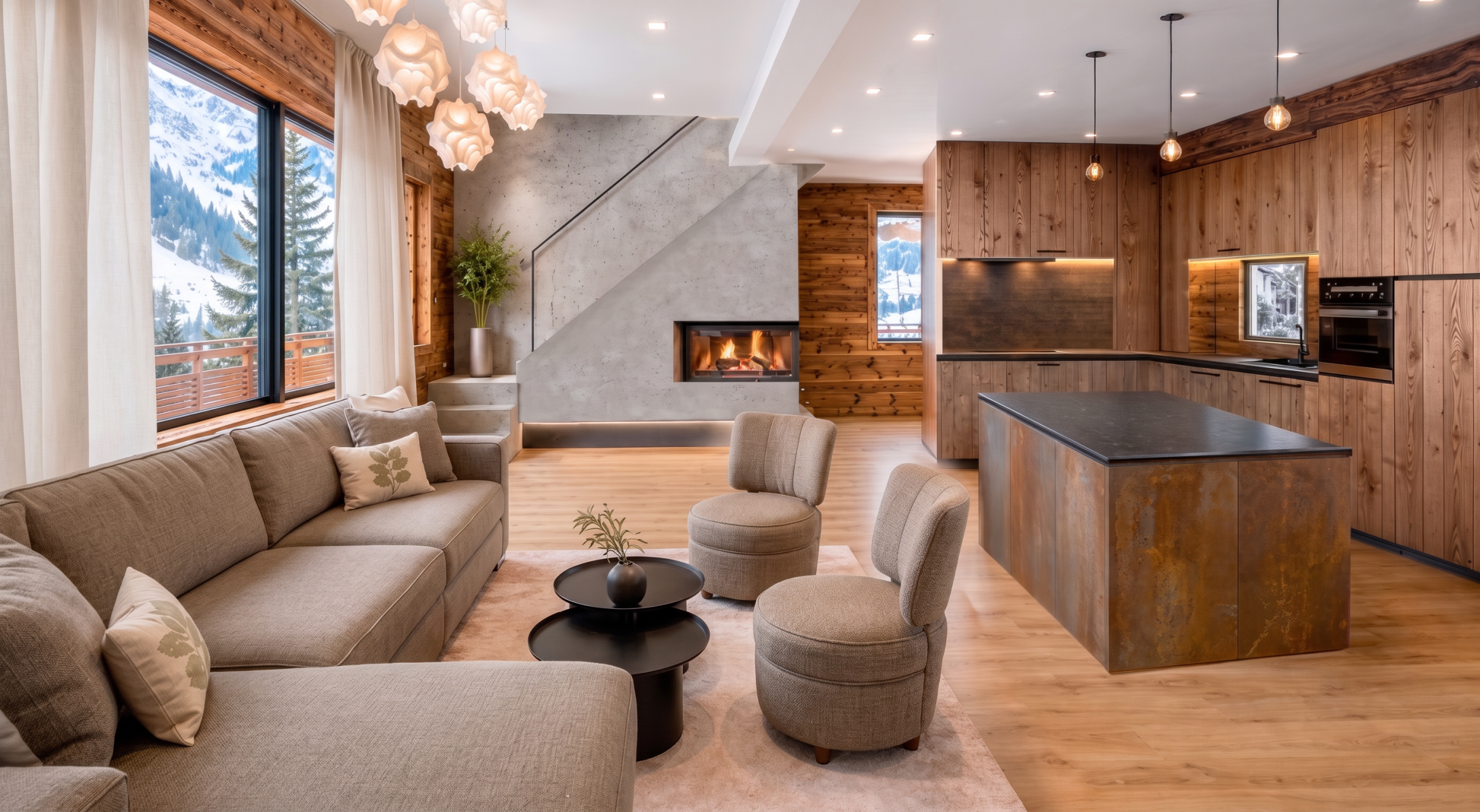 luxury chalet 7 Rooms for seasonal rent on MERIBEL LES ALLUES (73550)