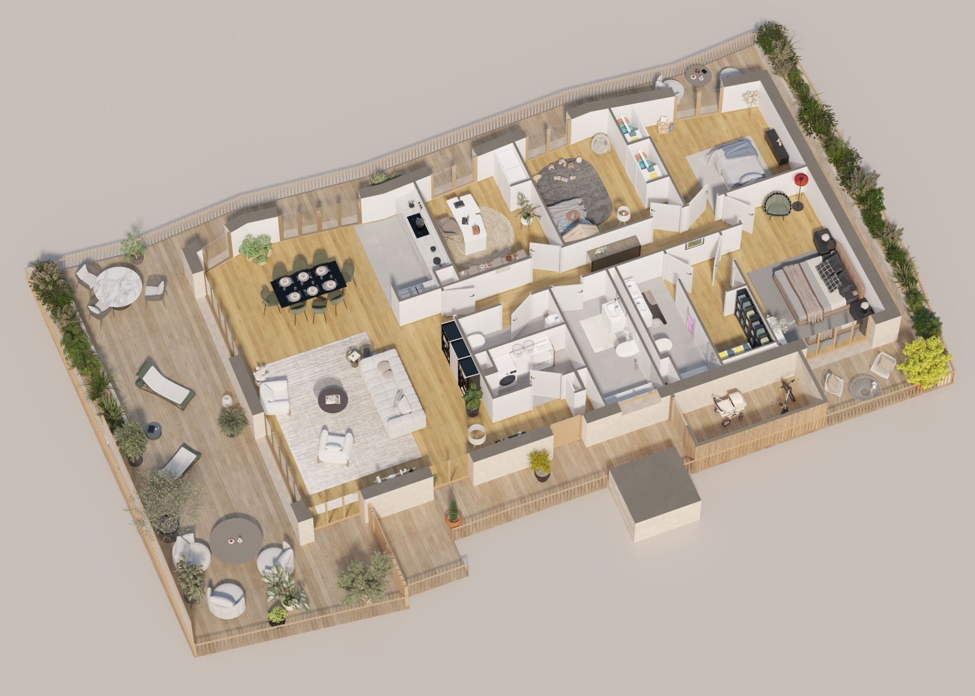 luxury apartment 5 Rooms for sale on NANTES (44000)