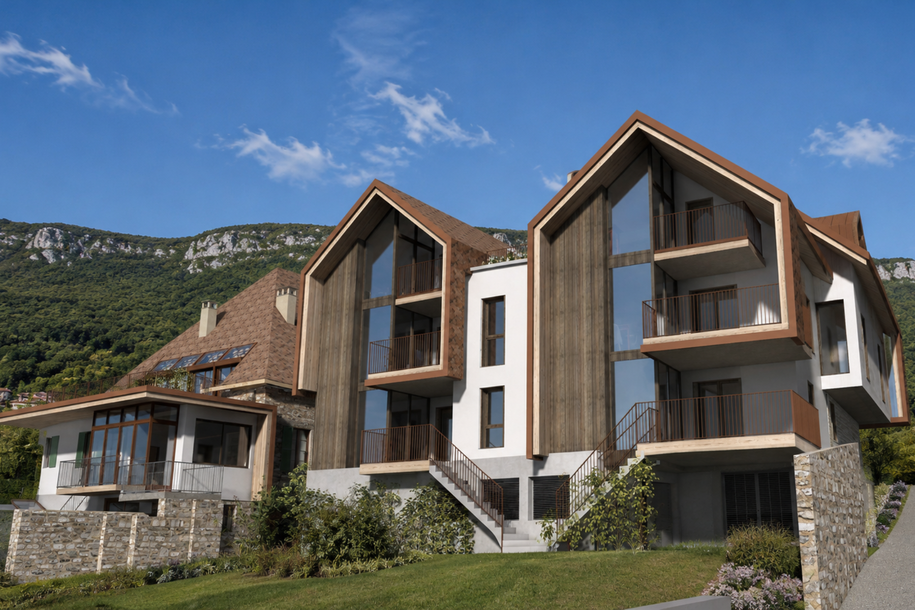luxury apartment 2 Rooms for sale on VEYRIER DU LAC (74290)