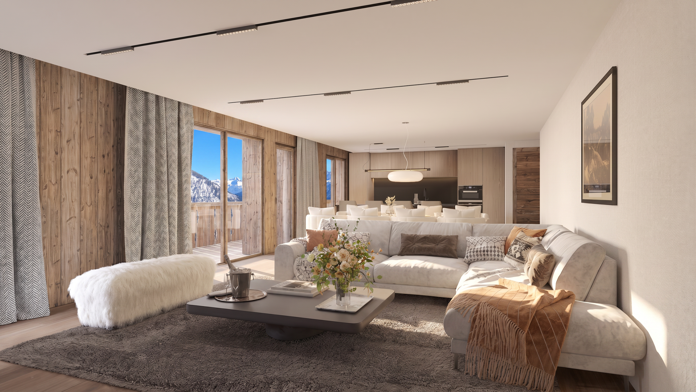 luxury apartment 4 Rooms for sale on MEGEVE (74120)