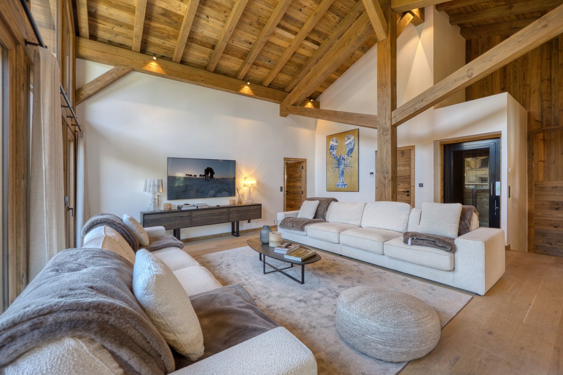 luxury chalet 7 Rooms for seasonal rent on MEGEVE (74120)